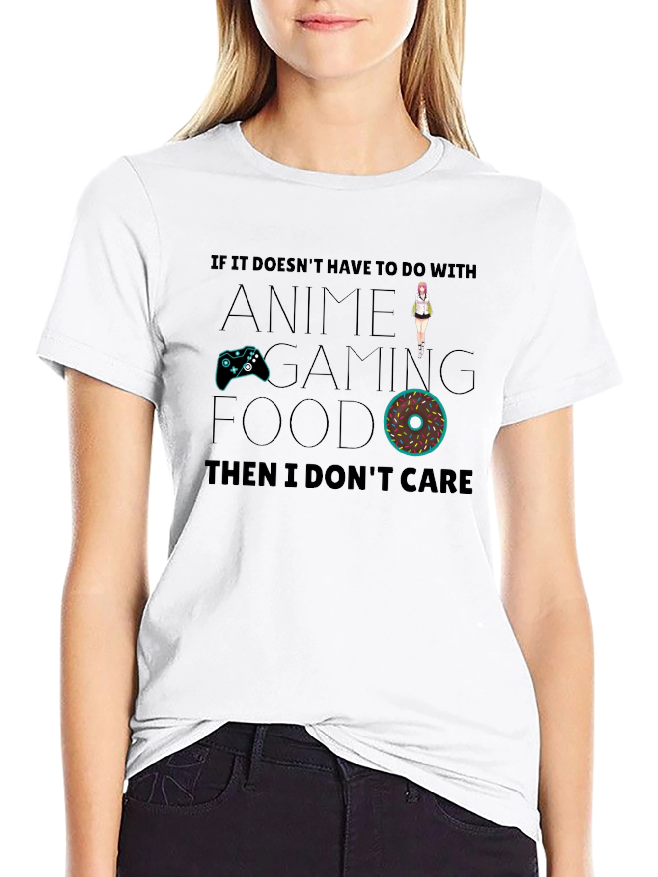 Anime Gaming Food T-Shirt - Funny Graphic Tee