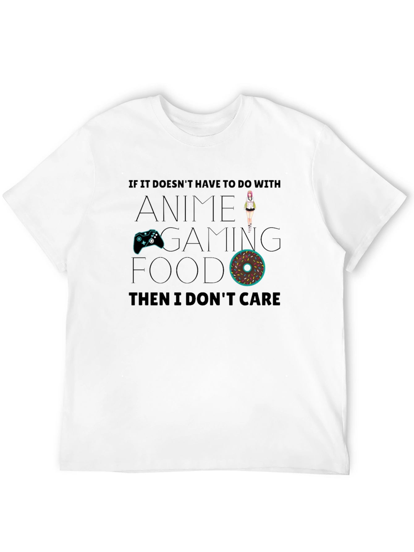 Anime Gaming Food T-Shirt - Funny Graphic Tee