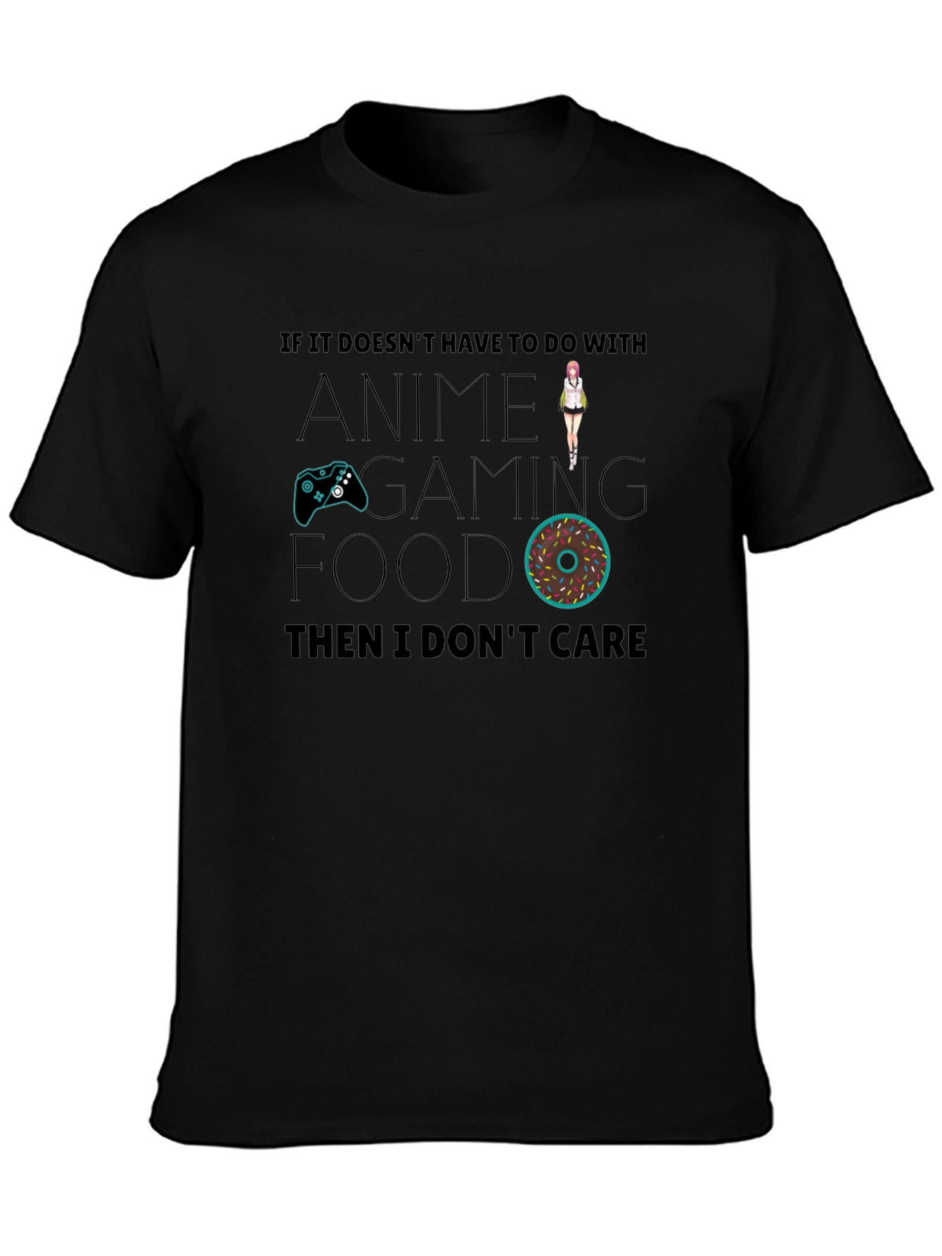 Anime Gaming Food T-Shirt - Funny Graphic Tee
