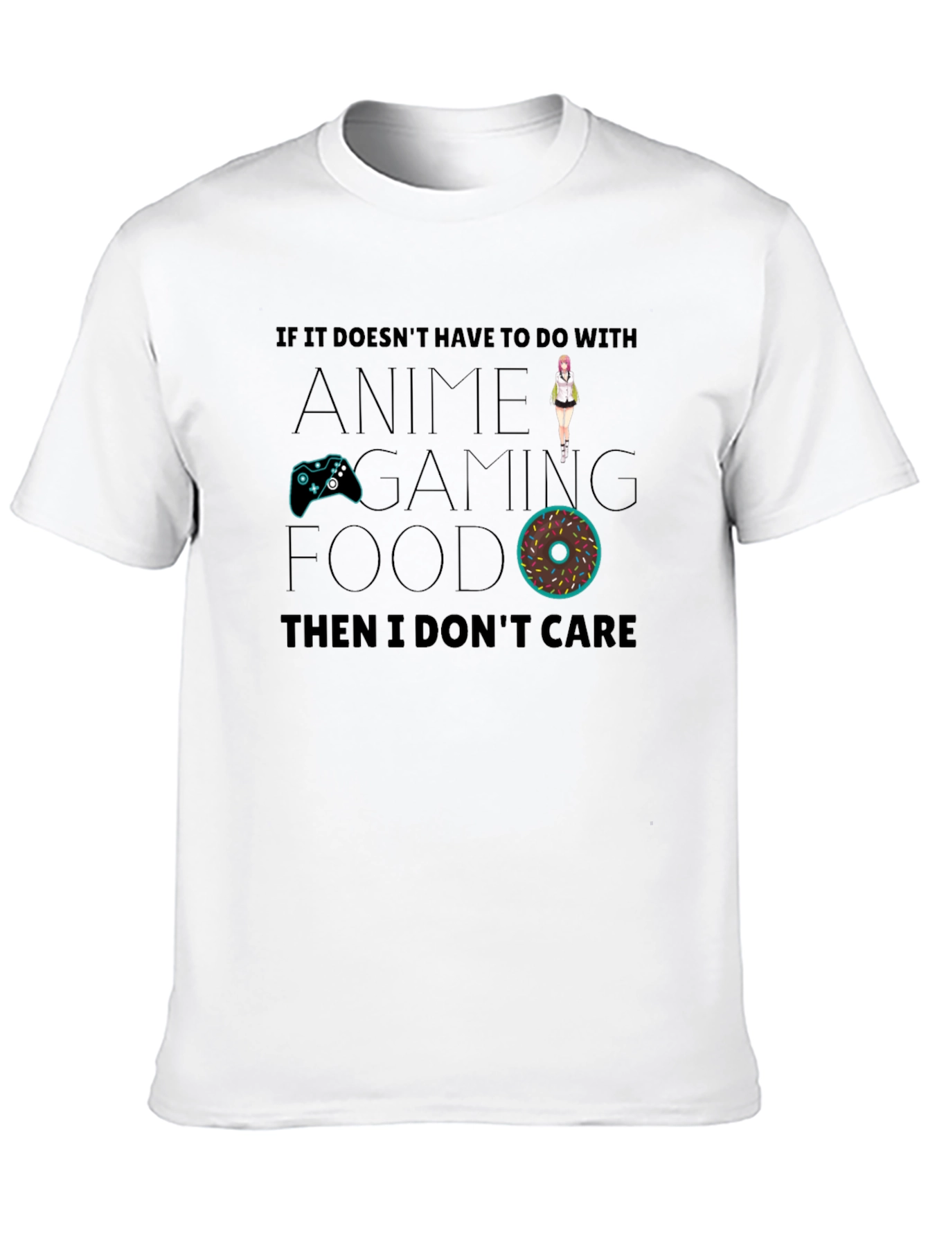 Anime Gaming Food T-Shirt - Funny Graphic Tee