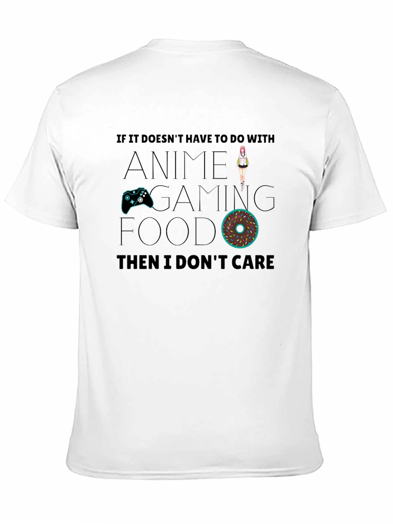 Anime Gaming Food T-Shirt - Funny Graphic Tee