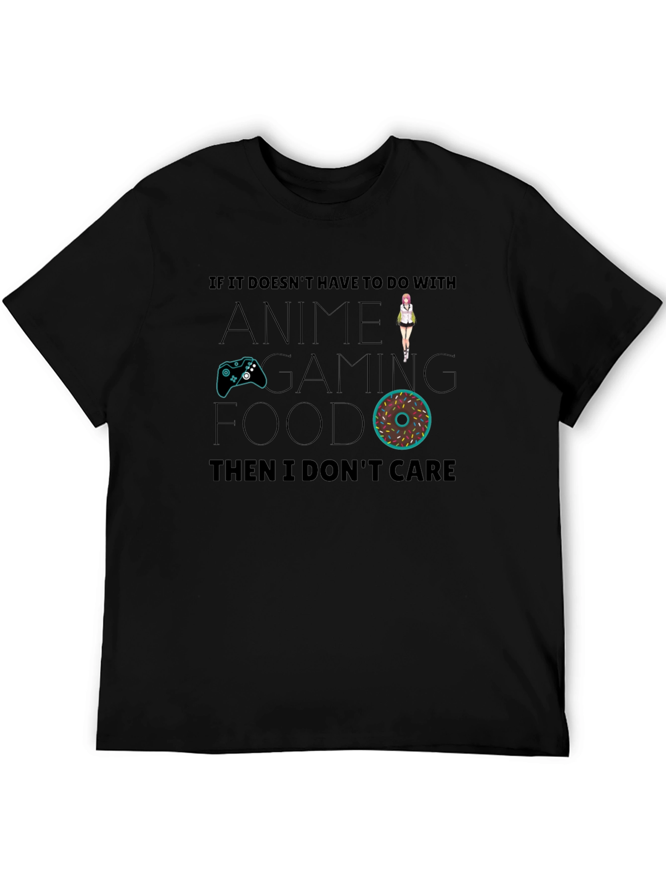 Anime Gaming Food T-Shirt - Funny Graphic Tee