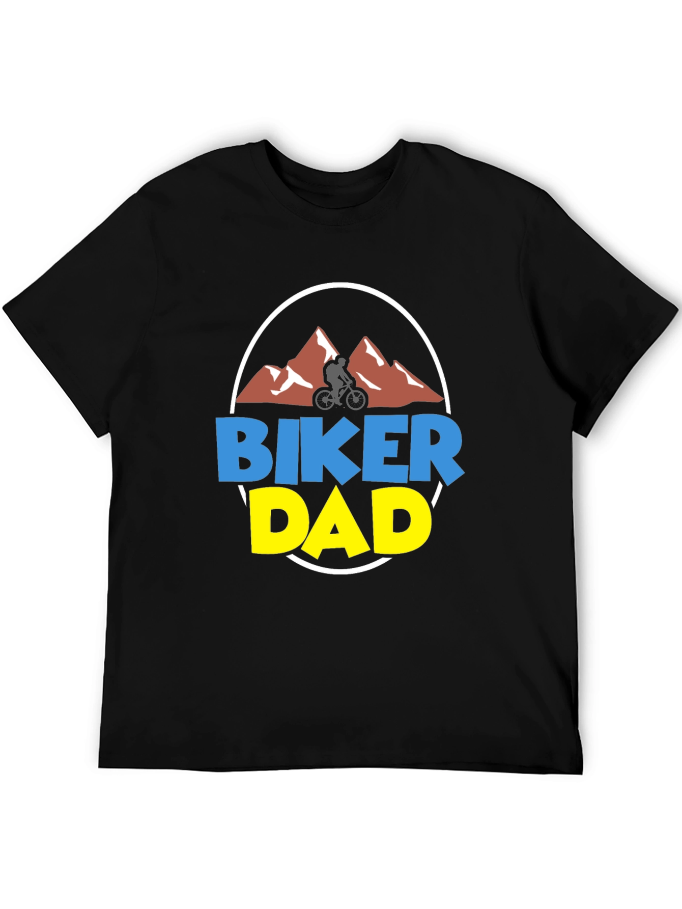 Biker Dad Graphic Tee - Mountain Biking Gift