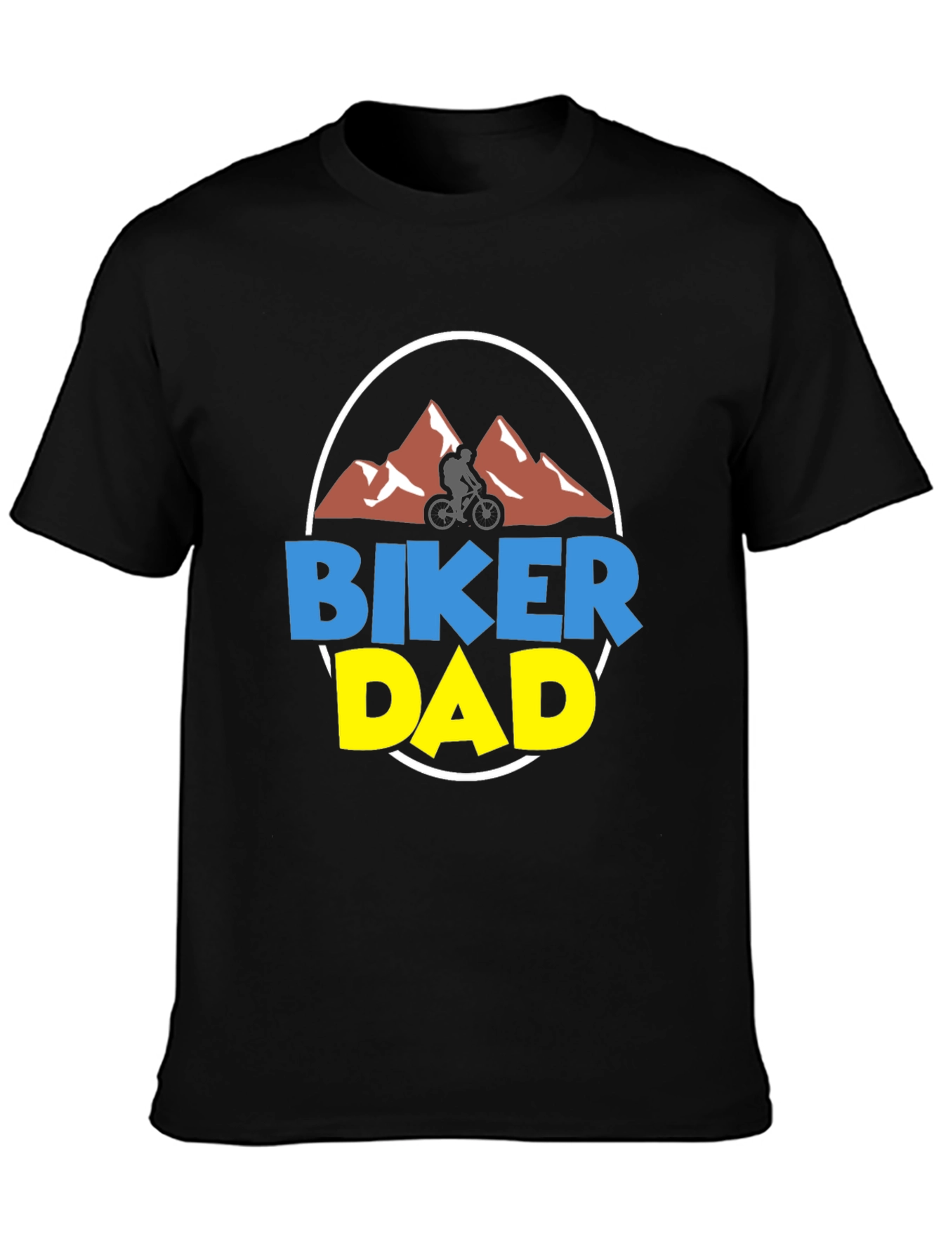 Biker Dad Graphic Tee - Mountain Biking Gift