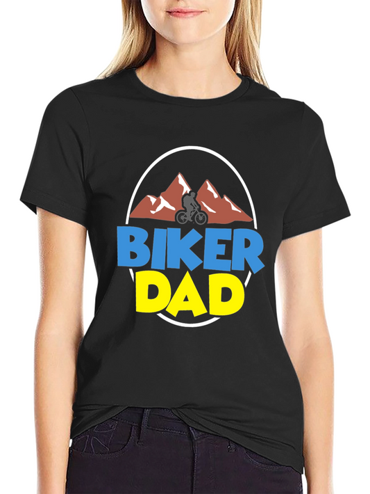 Biker Dad Graphic Tee - Mountain Biking Gift