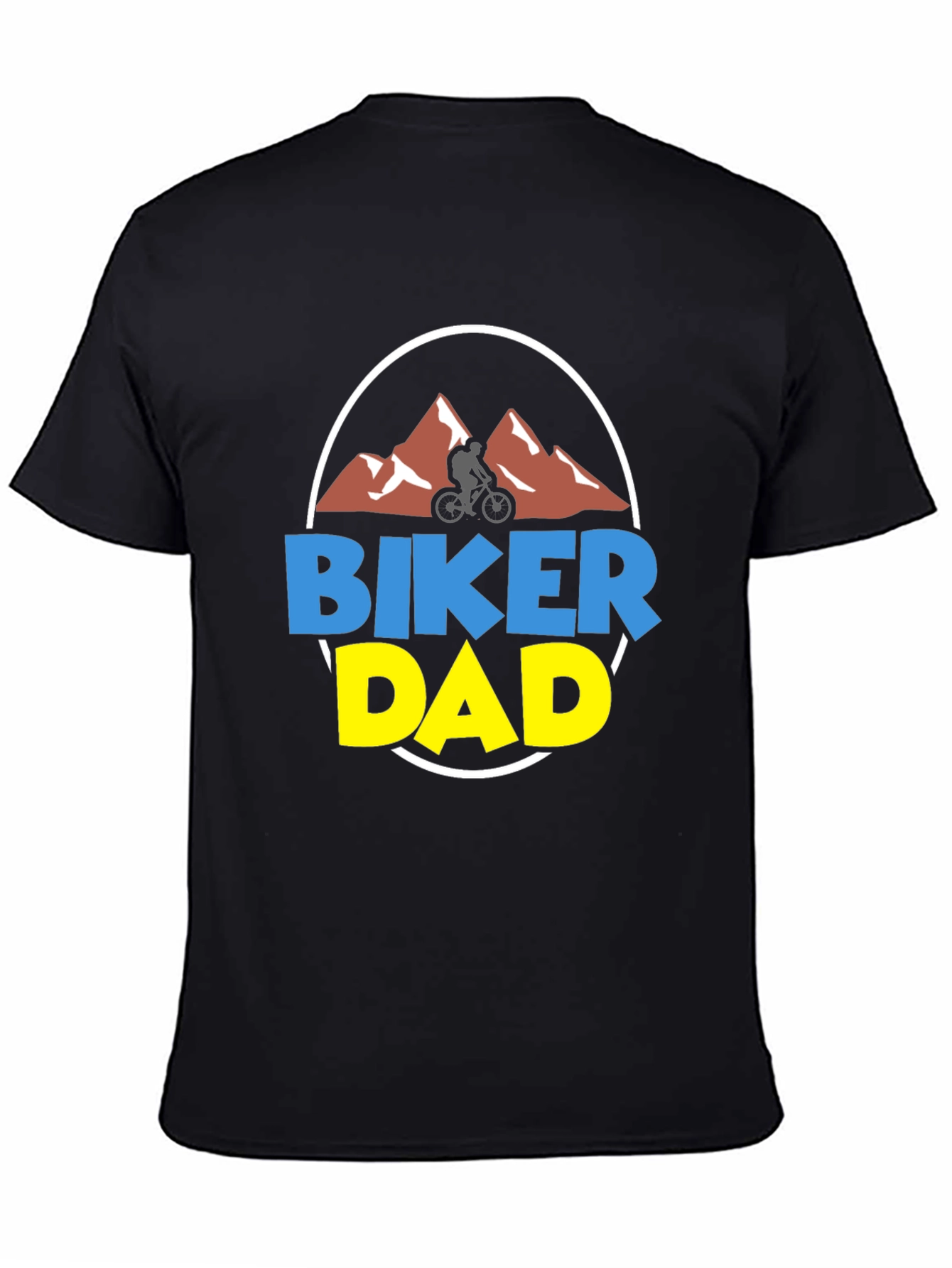Biker Dad Graphic Tee - Mountain Biking Gift