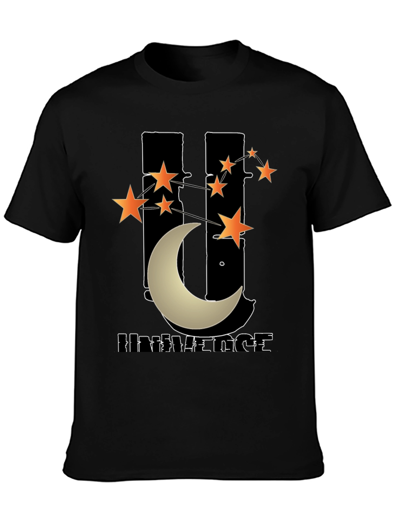Universe Graphic T-Shirt - Mens Black Tee