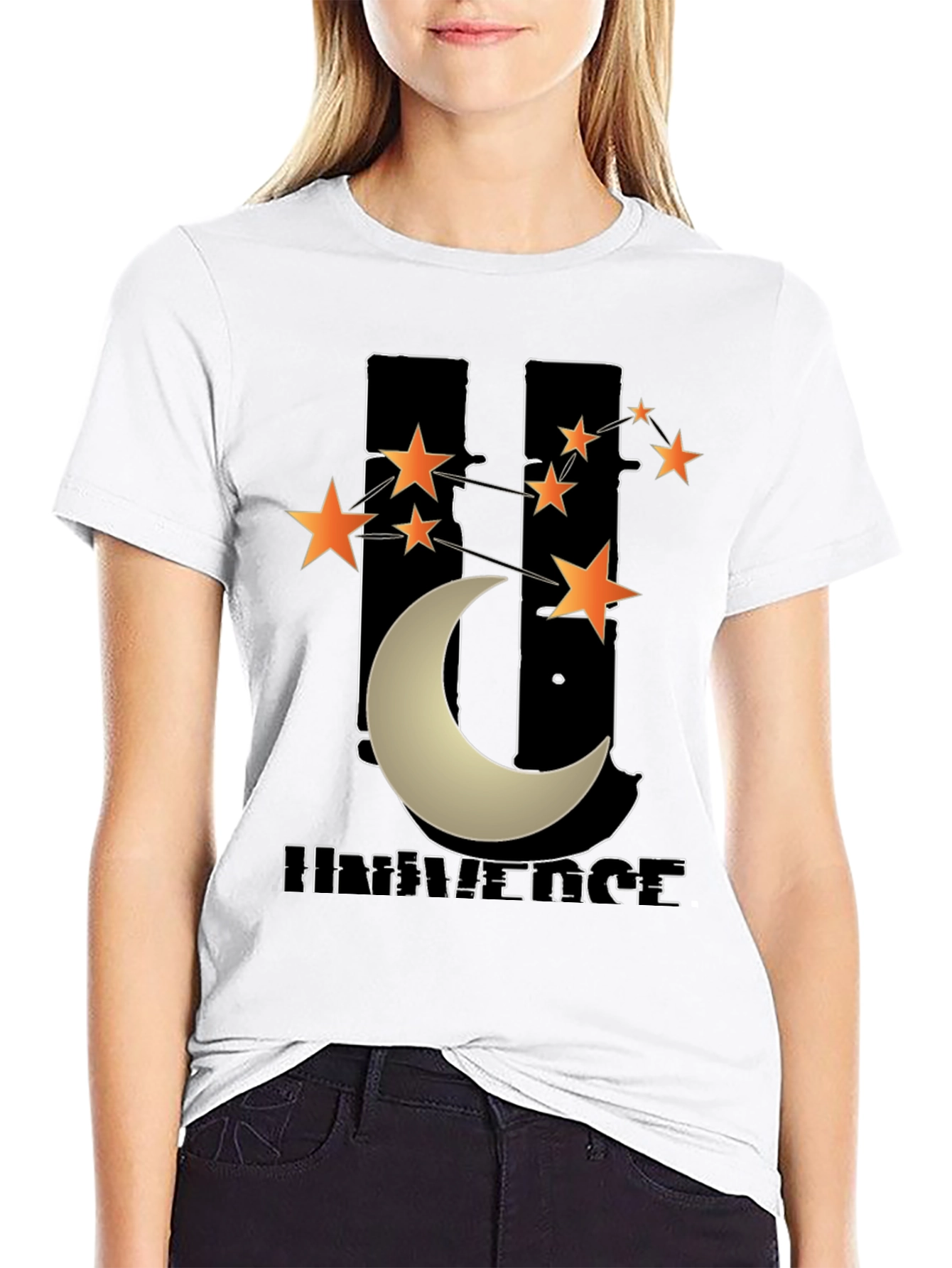 Universe Graphic T-Shirt - Mens Black Tee
