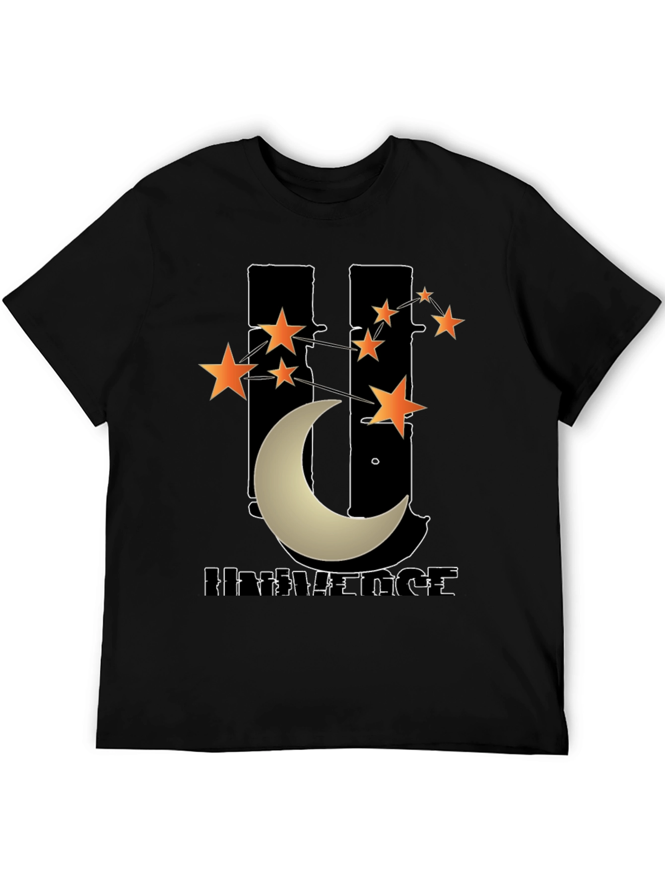 Universe Graphic T-Shirt - Mens Black Tee