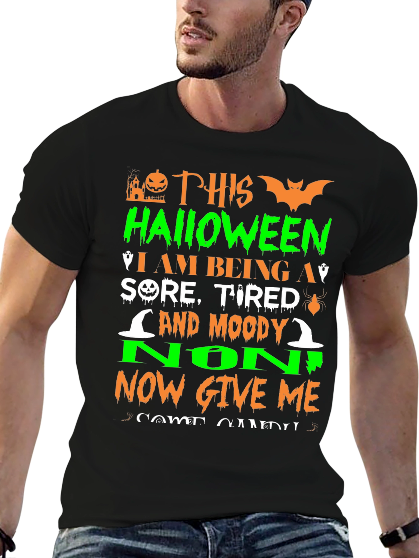 Halloween Sore Tired Moody T-Shirt