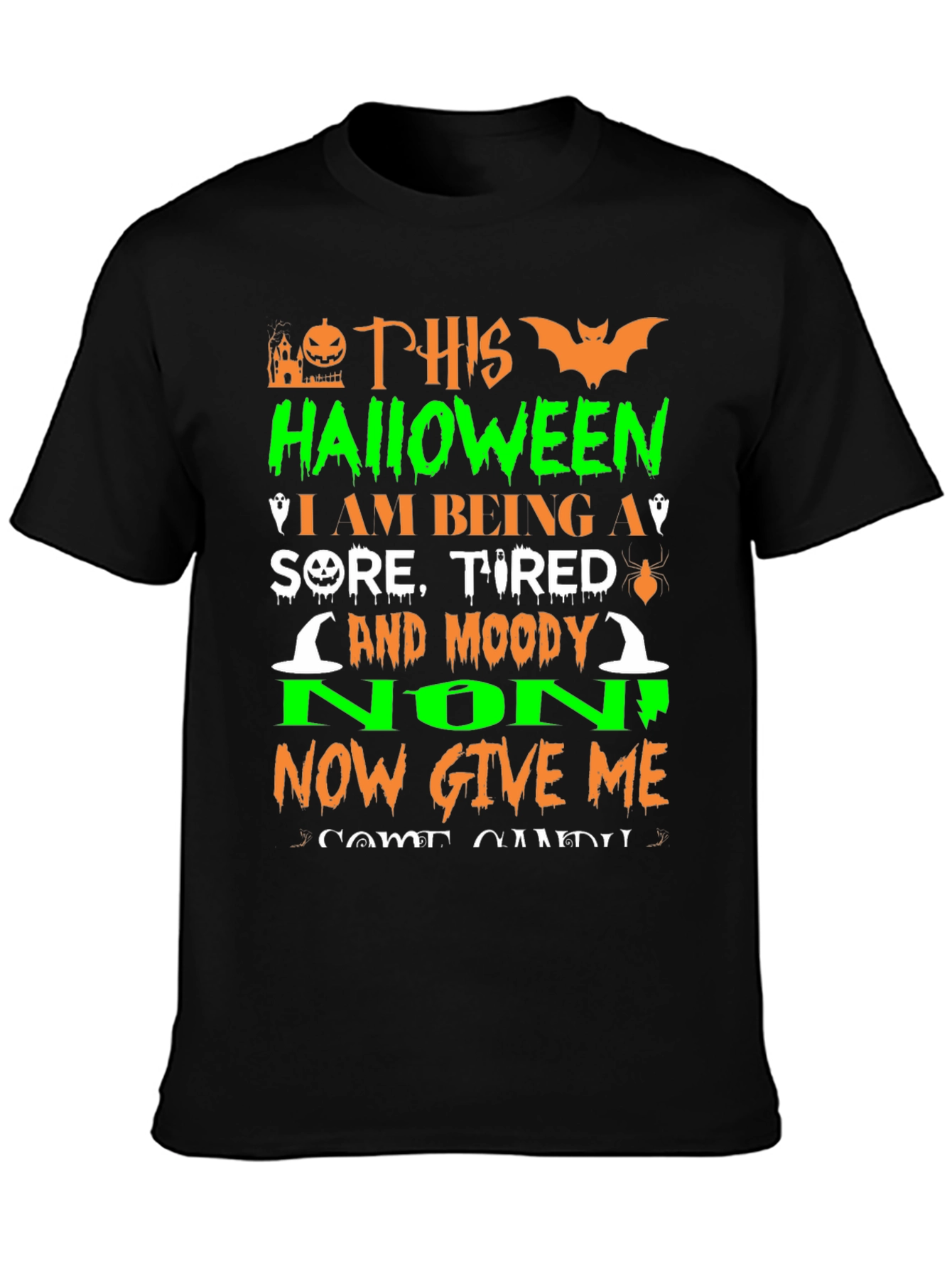 Halloween Sore Tired Moody T-Shirt