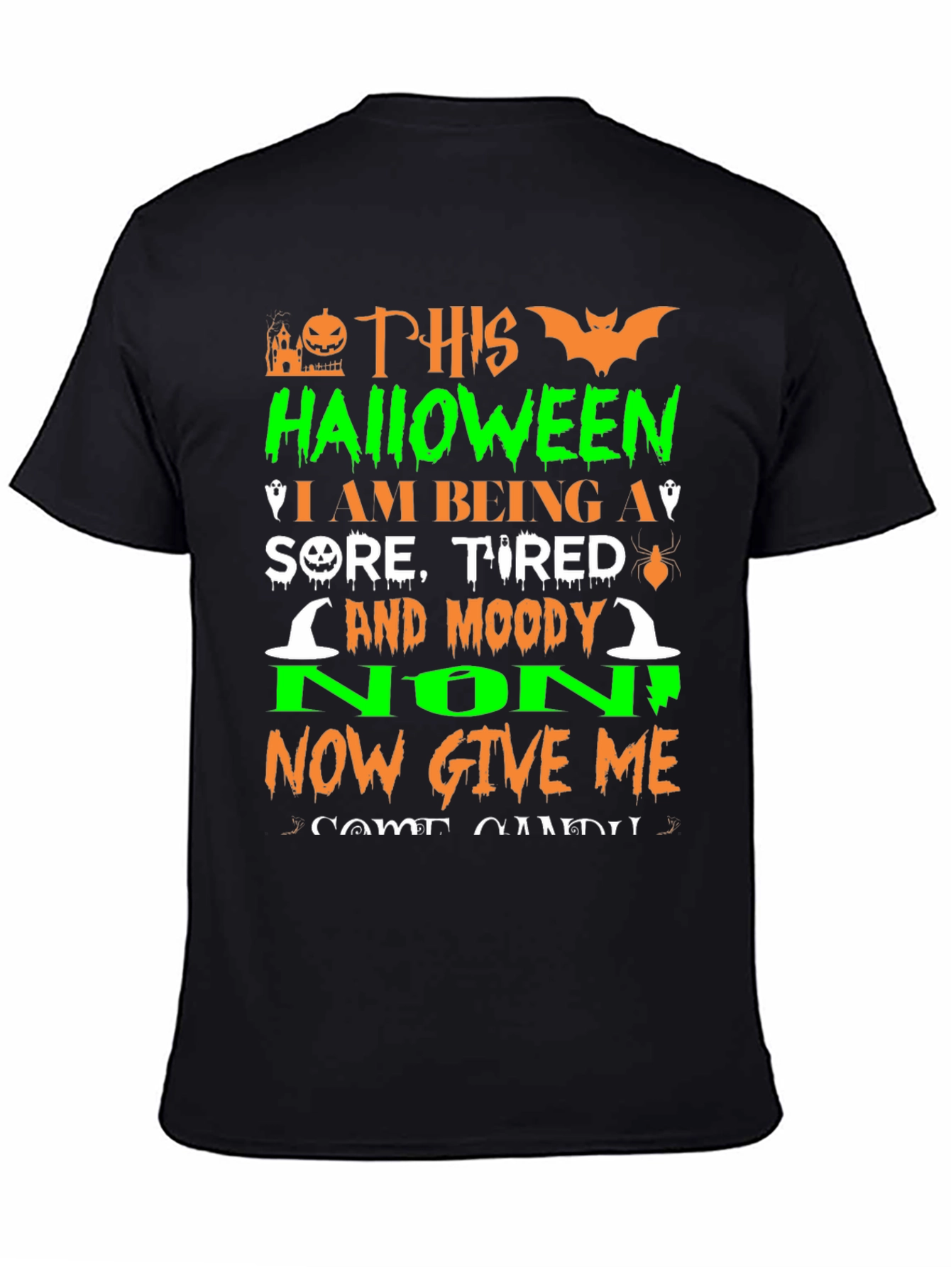 Halloween Sore Tired Moody T-Shirt