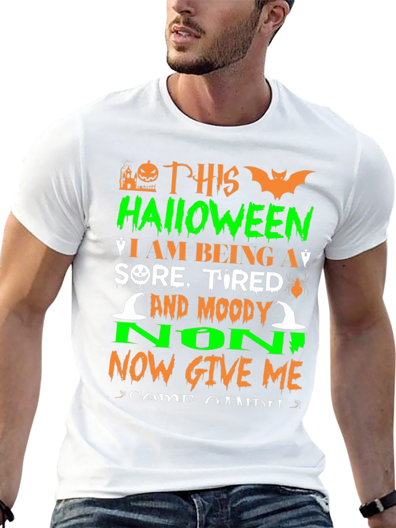 Halloween Sore Tired Moody T-Shirt