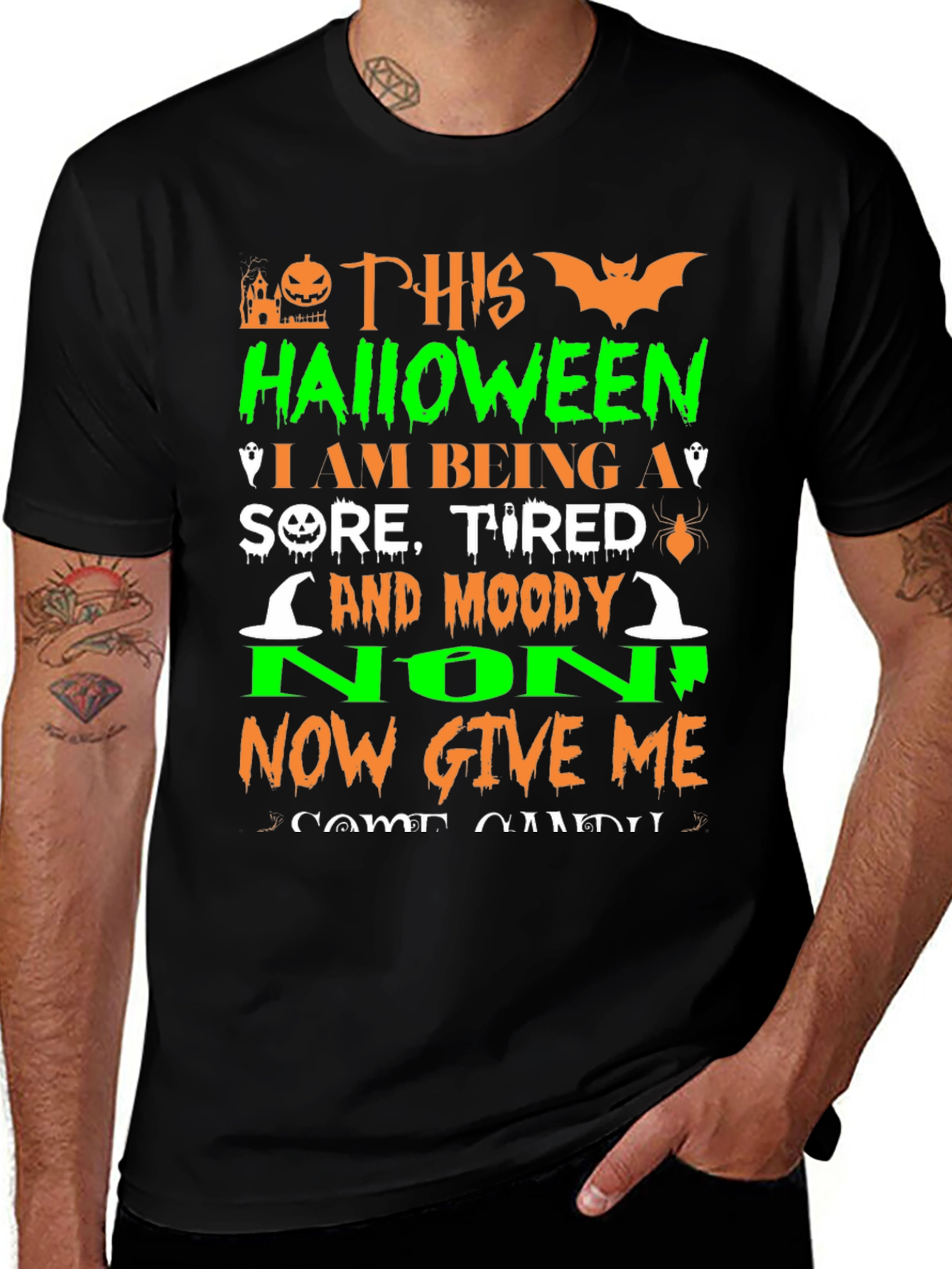 Halloween Sore Tired Moody T-Shirt