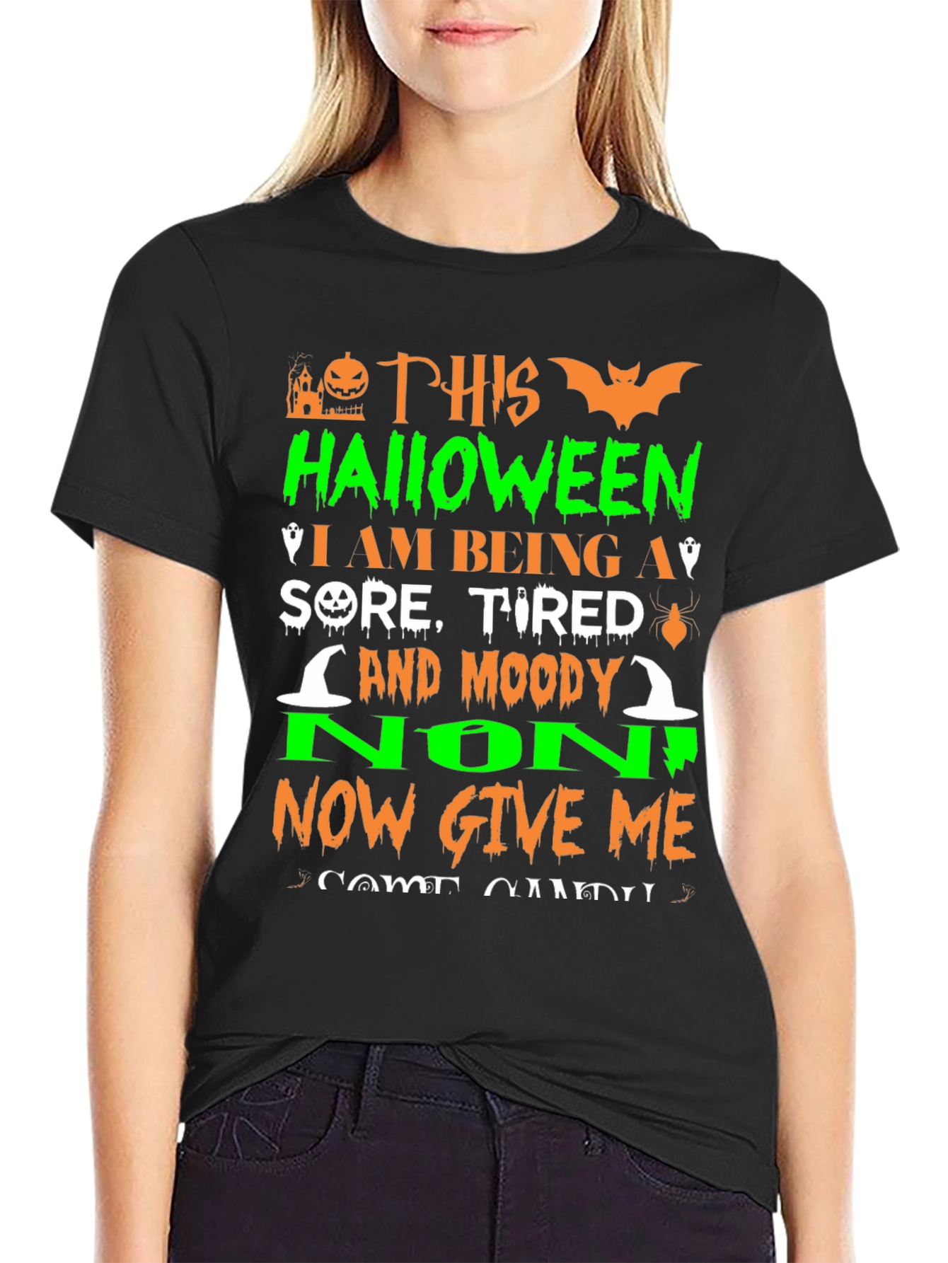 Halloween Sore Tired Moody T-Shirt