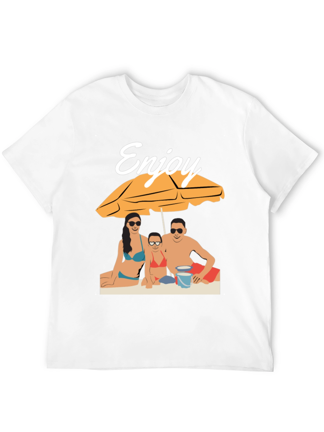 Enjoy Beach Vacation T-Shirt - Black