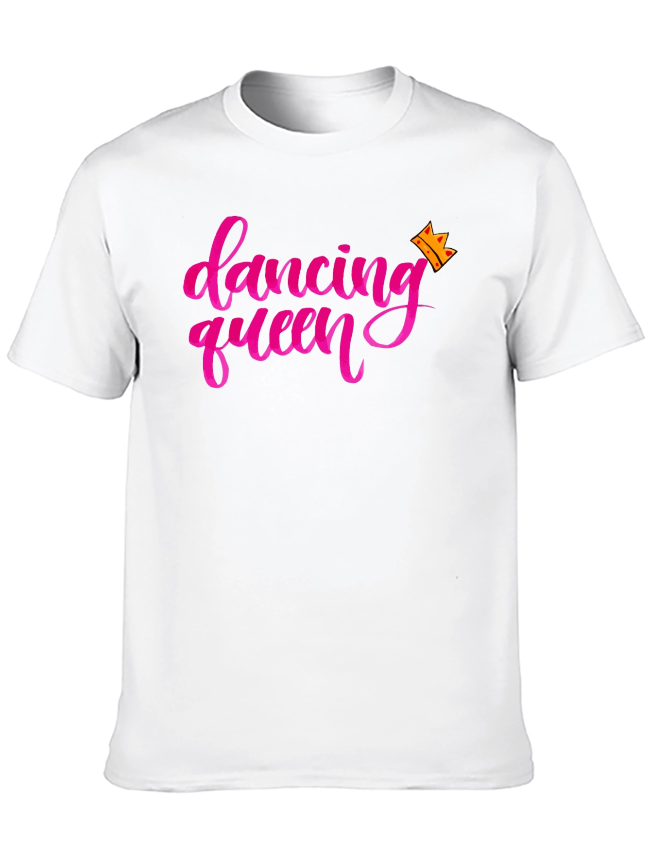 Dancing Queen Graphic Tee - Black Crew Neck T-Shirt