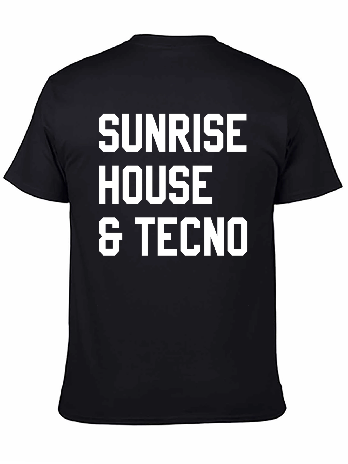 Sunrise House & Techno T-Shirt - Bold Graphic Tee
