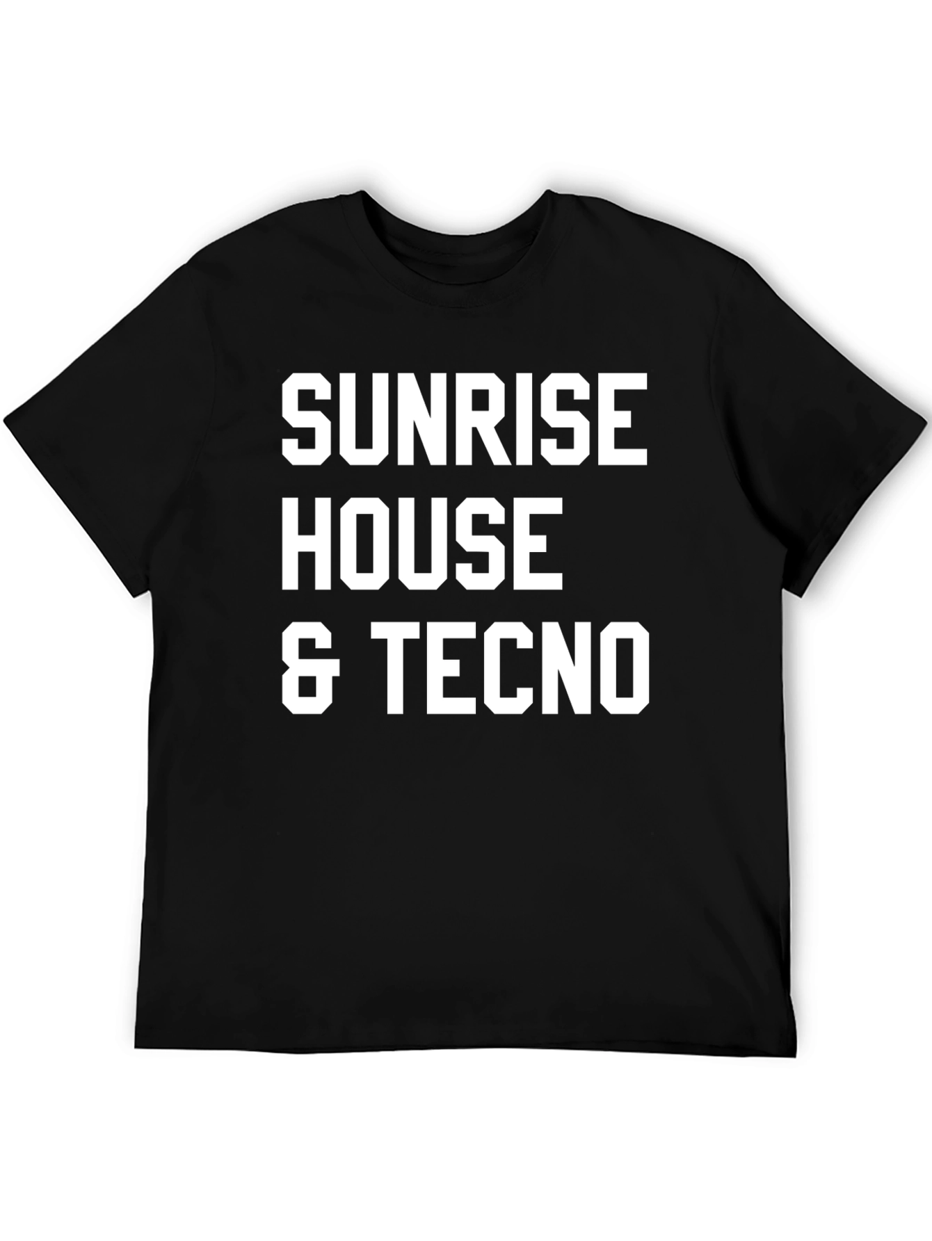 Sunrise House & Techno T-Shirt - Bold Graphic Tee
