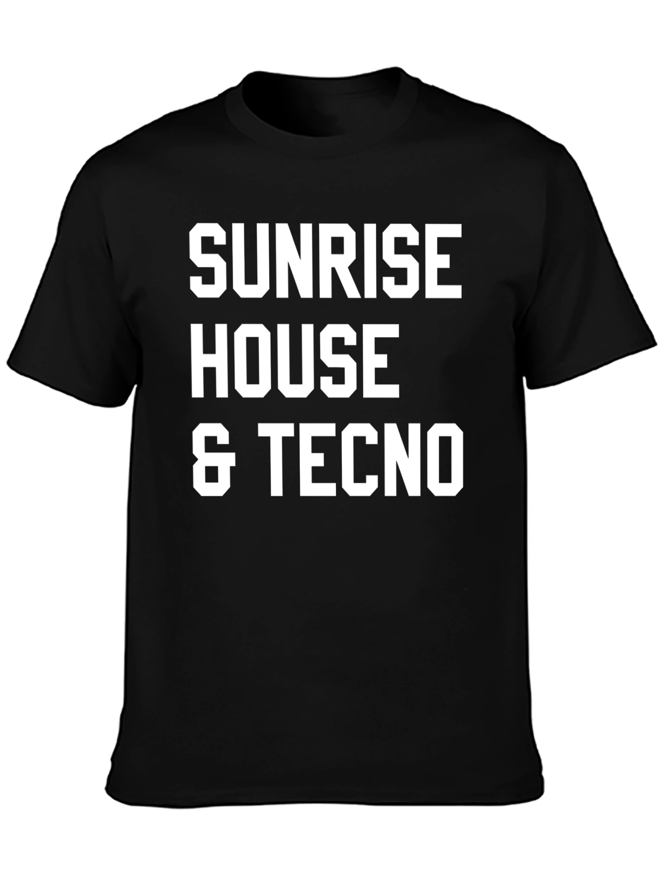 Sunrise House & Techno T-Shirt - Bold Graphic Tee
