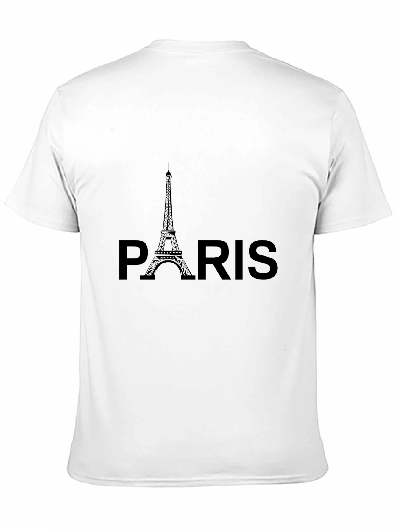Paris Eiffel Tower Graphic Tee - Black