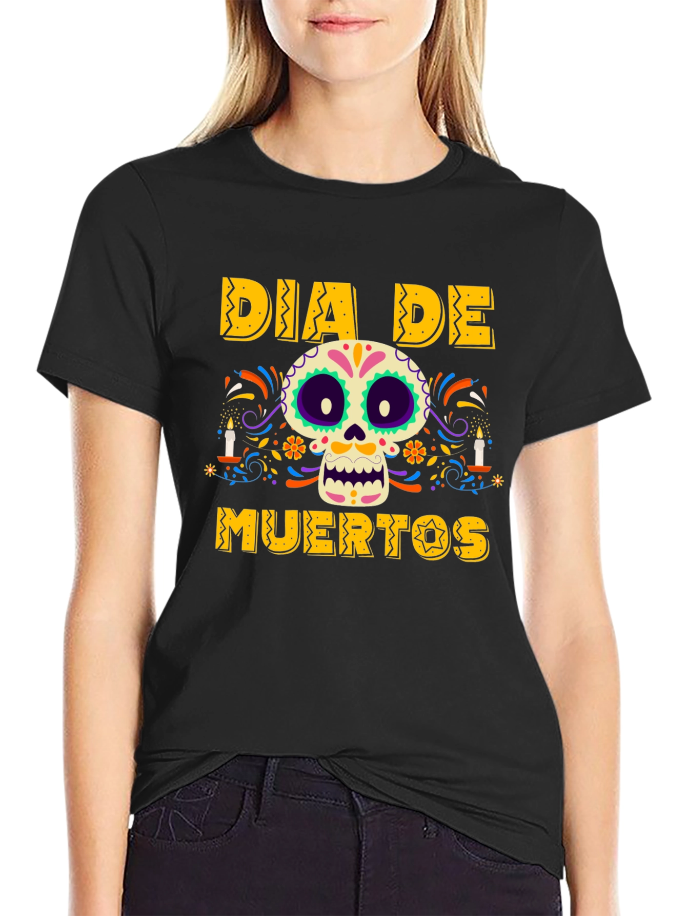 Dia De Muertos T-Shirt - Sugar Skull