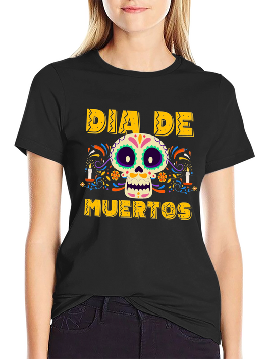 Dia De Muertos T-Shirt - Sugar Skull