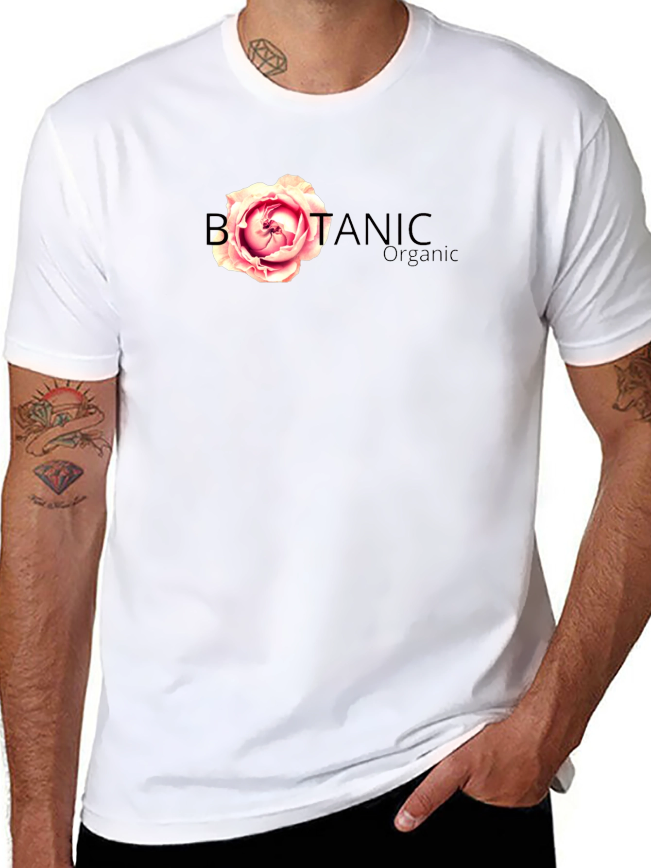 Botanical Organic Black T-Shirt