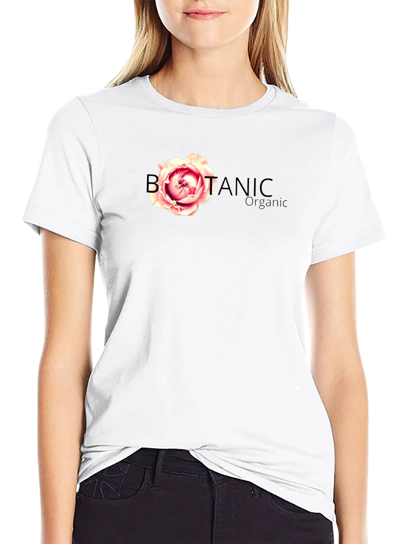 Botanical Organic Black T-Shirt