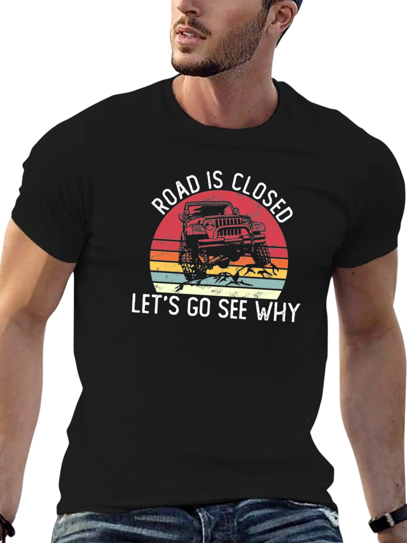 Road Closed Jeep Adventure T-Shirt