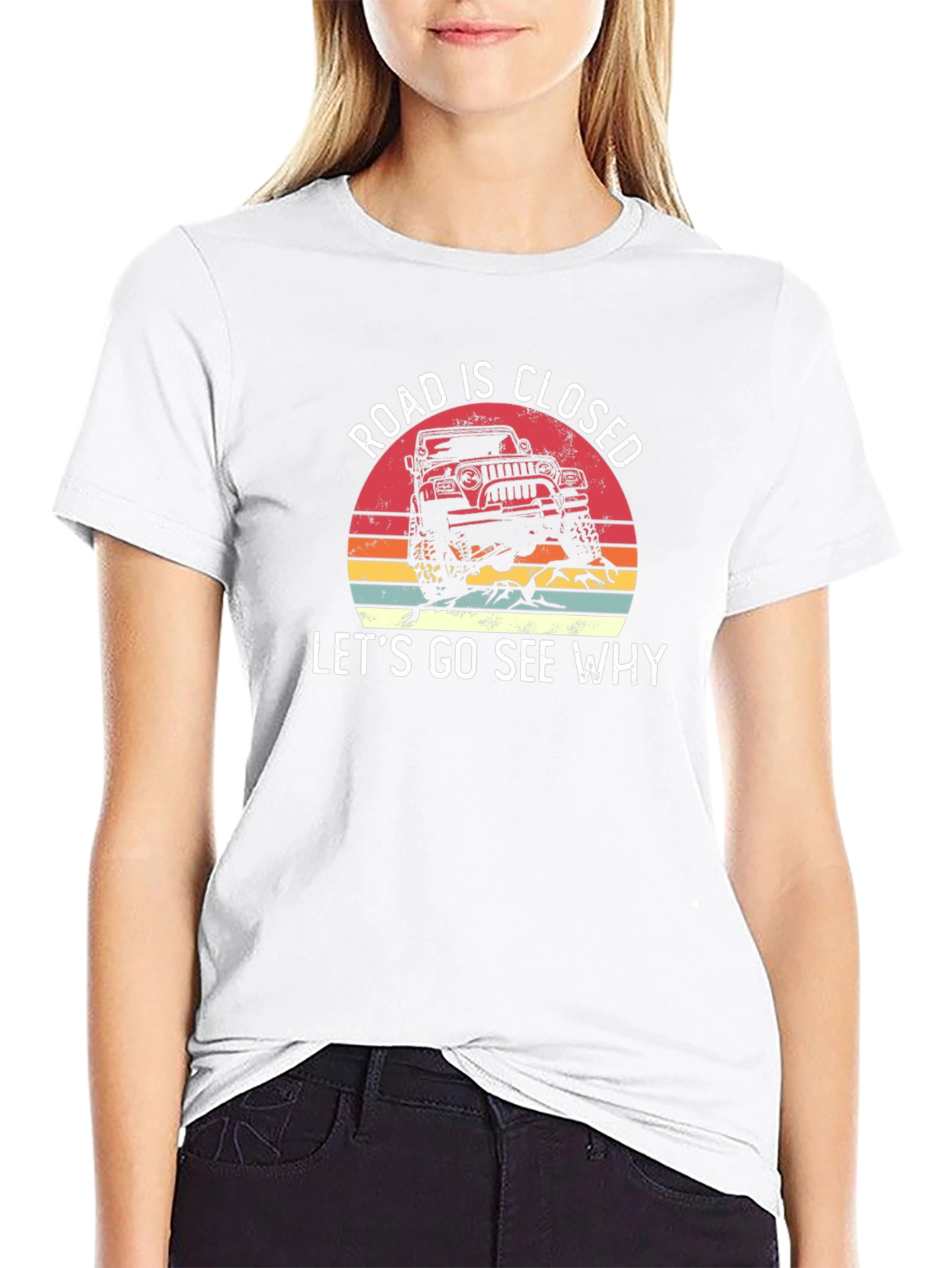 Road Closed Jeep Adventure T-Shirt