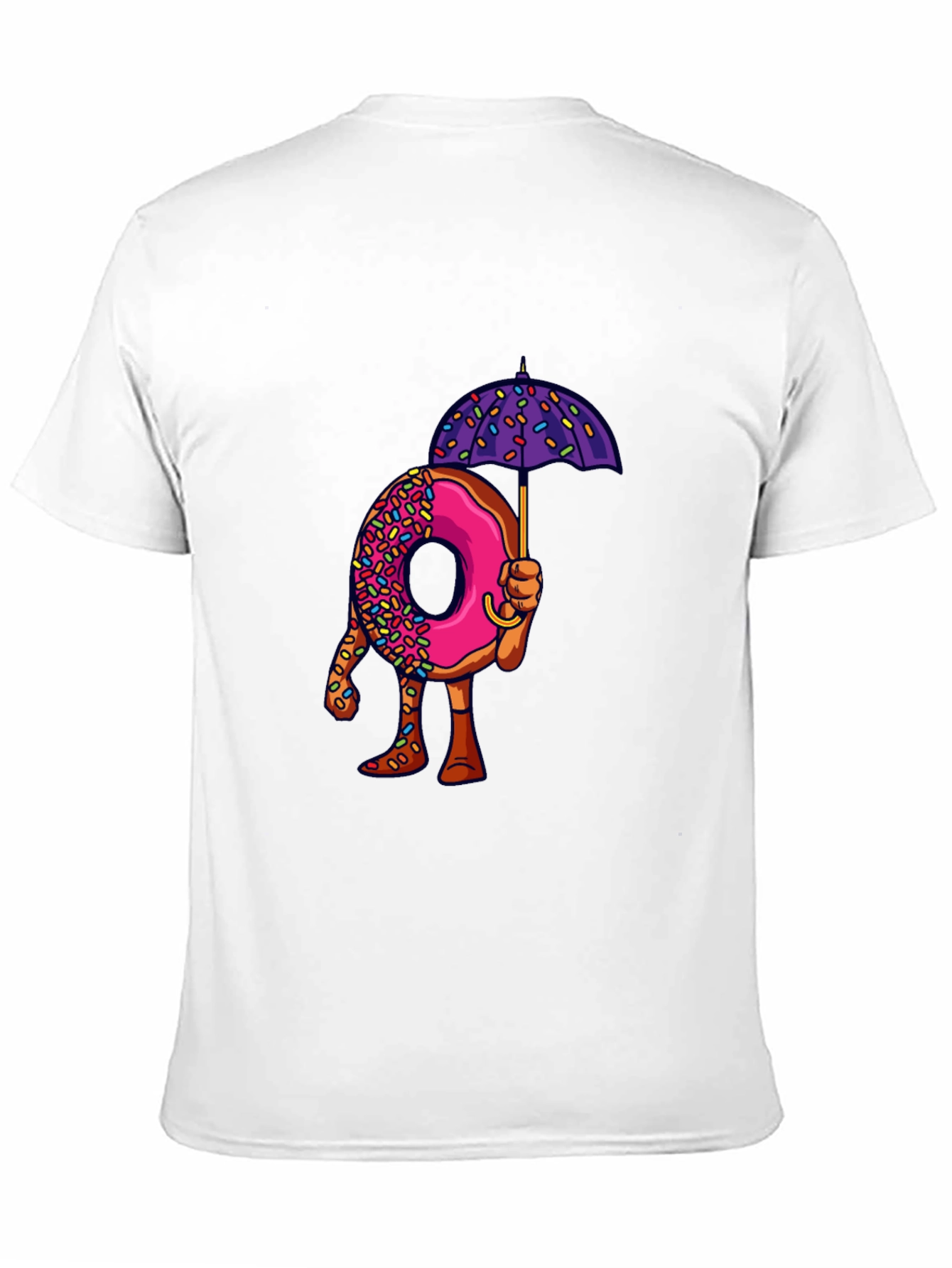 Donut Umbrella Graphic Tee - Unique Novelty Design