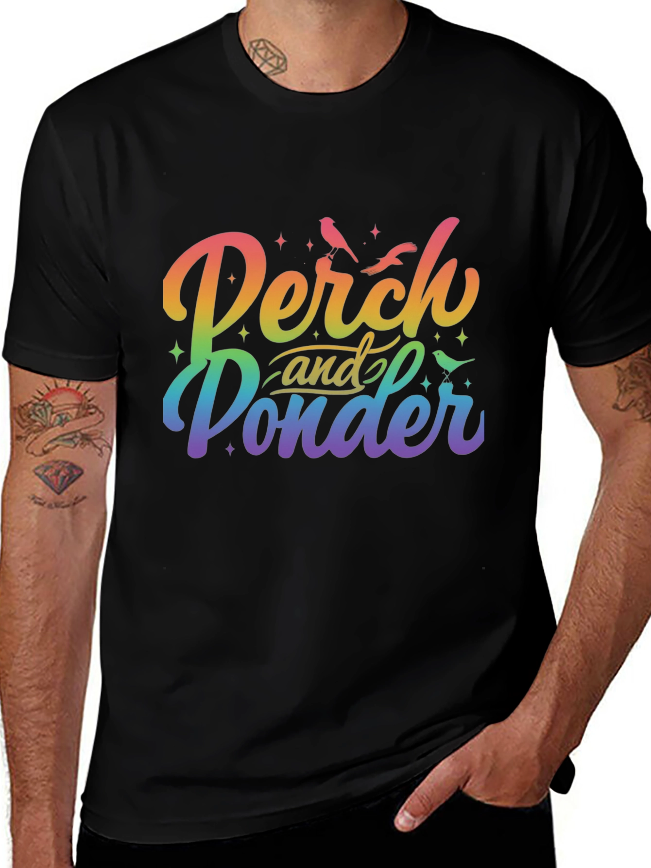 Perch and Ponder Rainbow T-Shirt