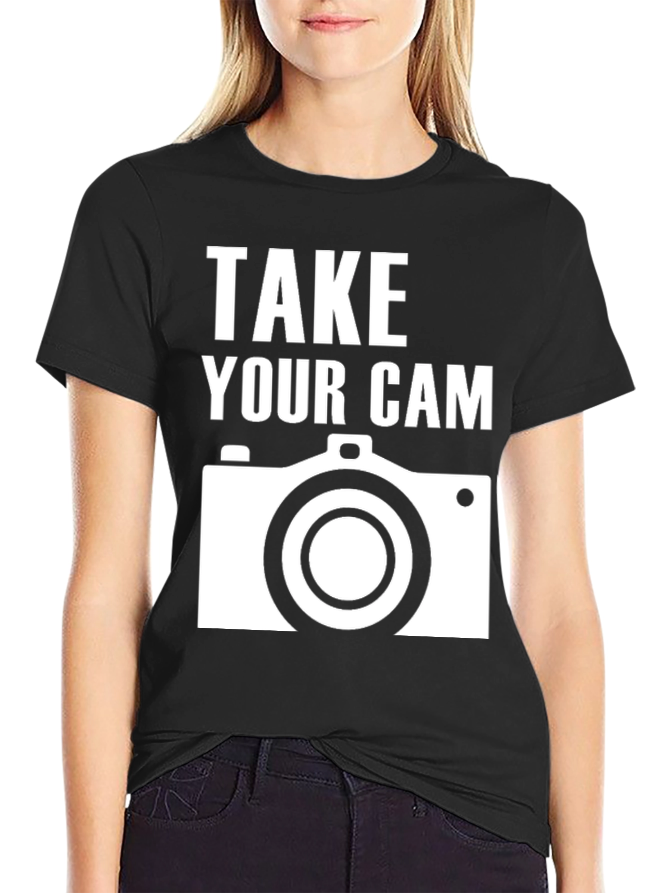 Take Your Cam Black T-Shirt Photography Shirt
