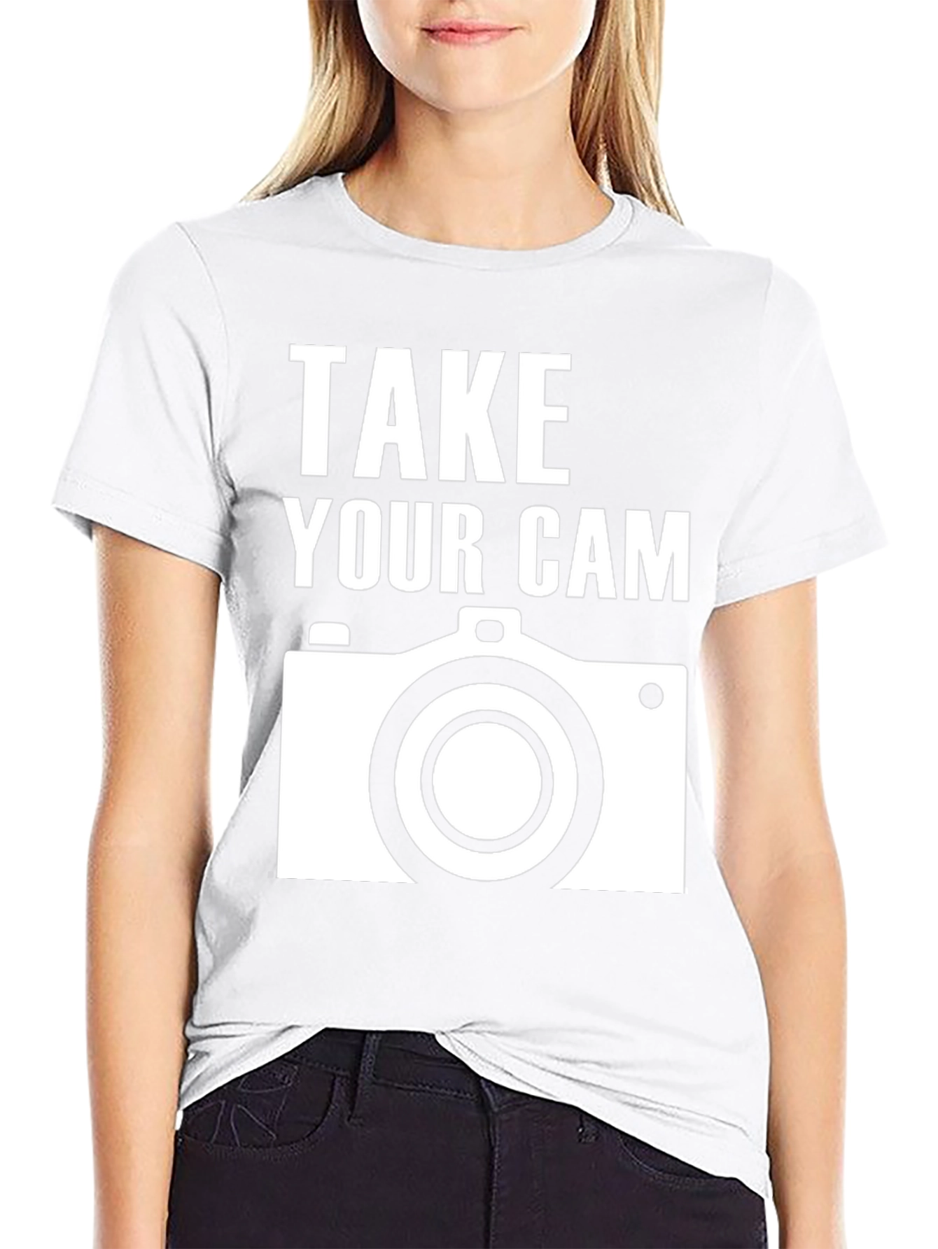 Take Your Cam Black T-Shirt Photography Shirt