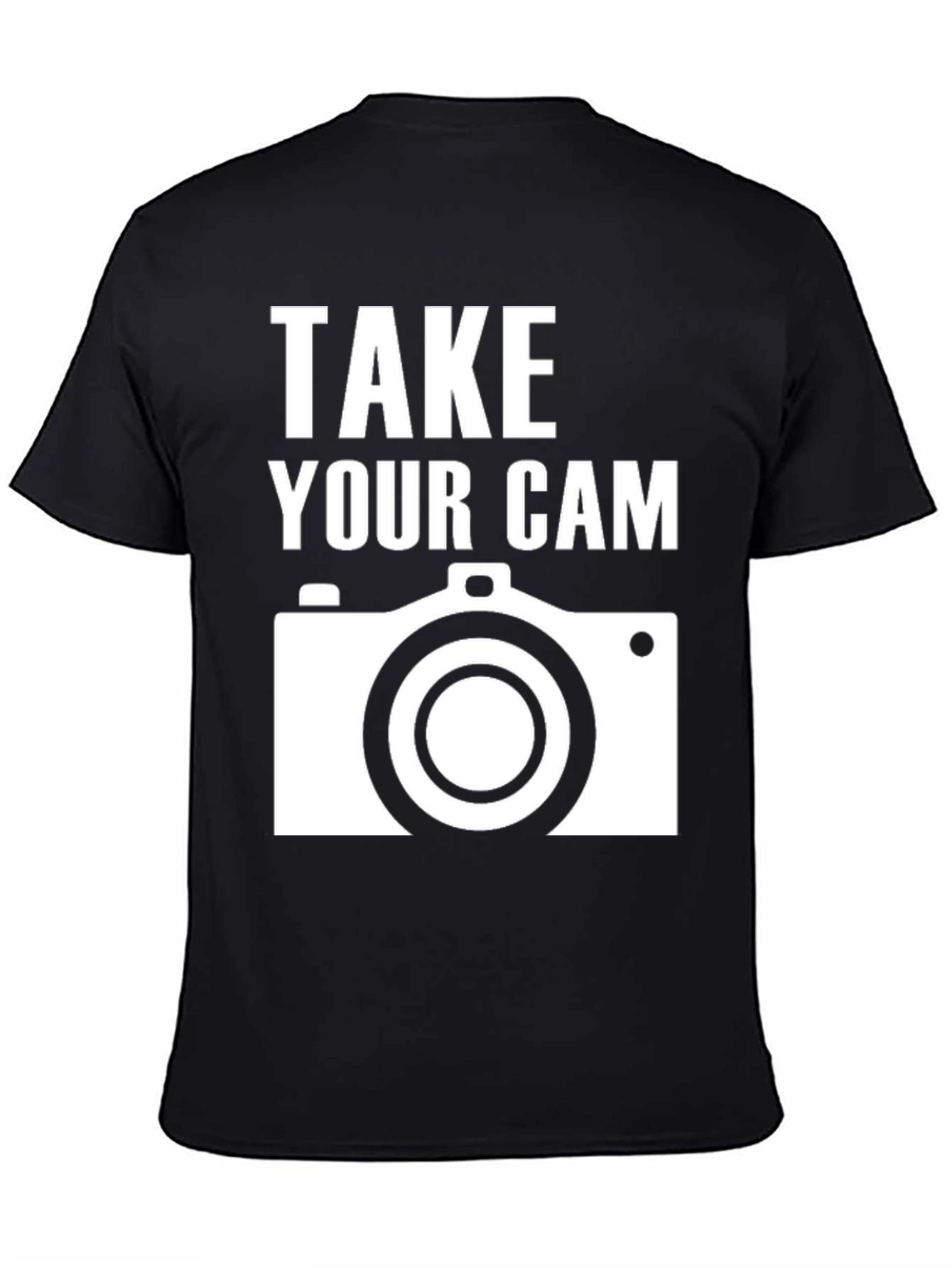 Take Your Cam Black T-Shirt Photography Shirt