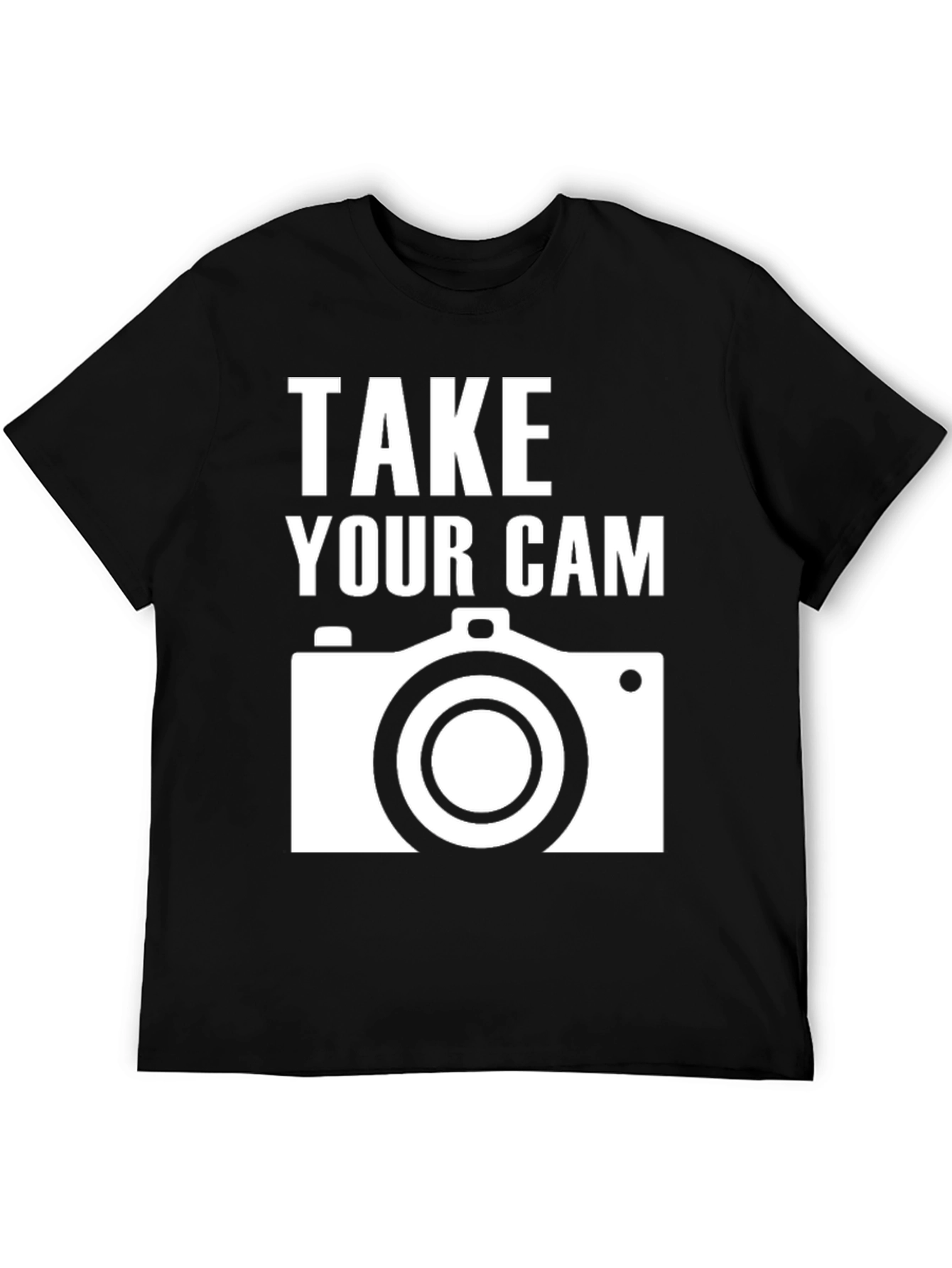 Take Your Cam Black T-Shirt Photography Shirt