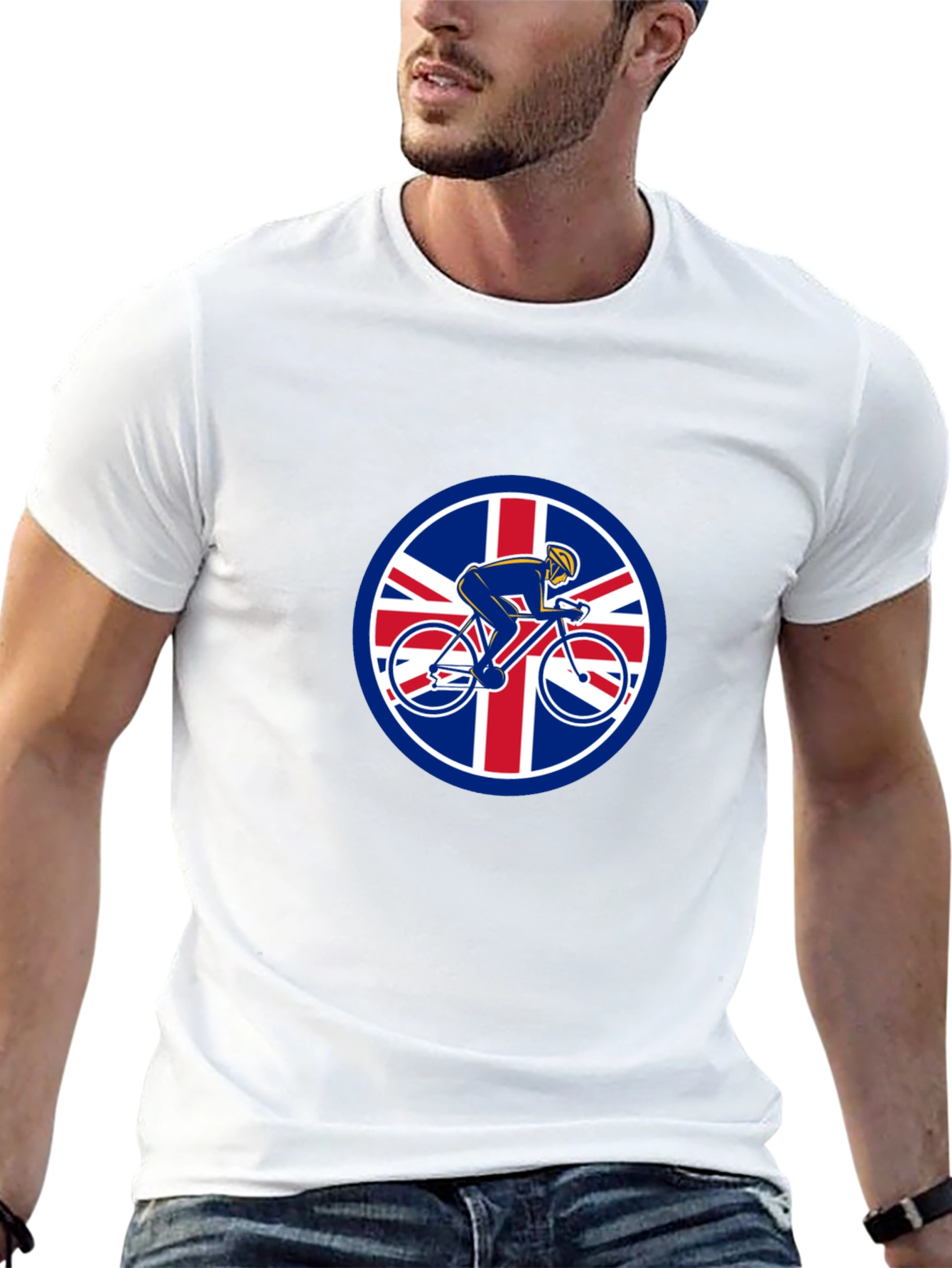 British Cyclist T-Shirt - Union Jack Design
