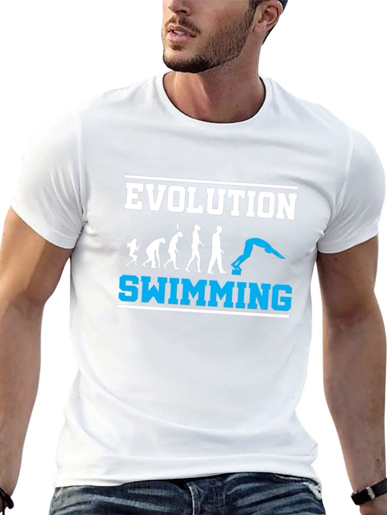 Evolution Swimming T-Shirt - Black