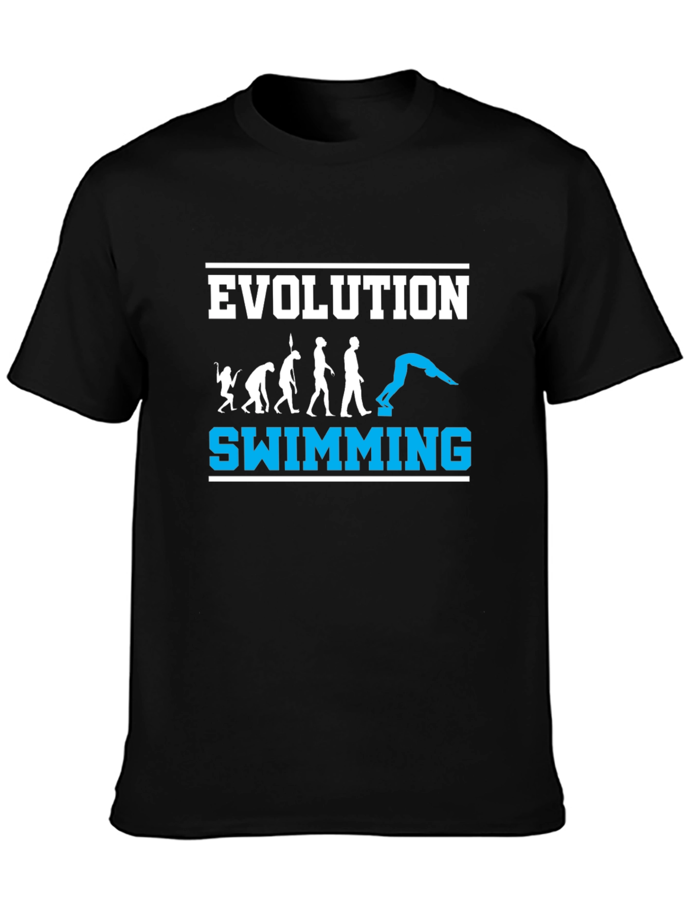 Evolution Swimming T-Shirt - Black