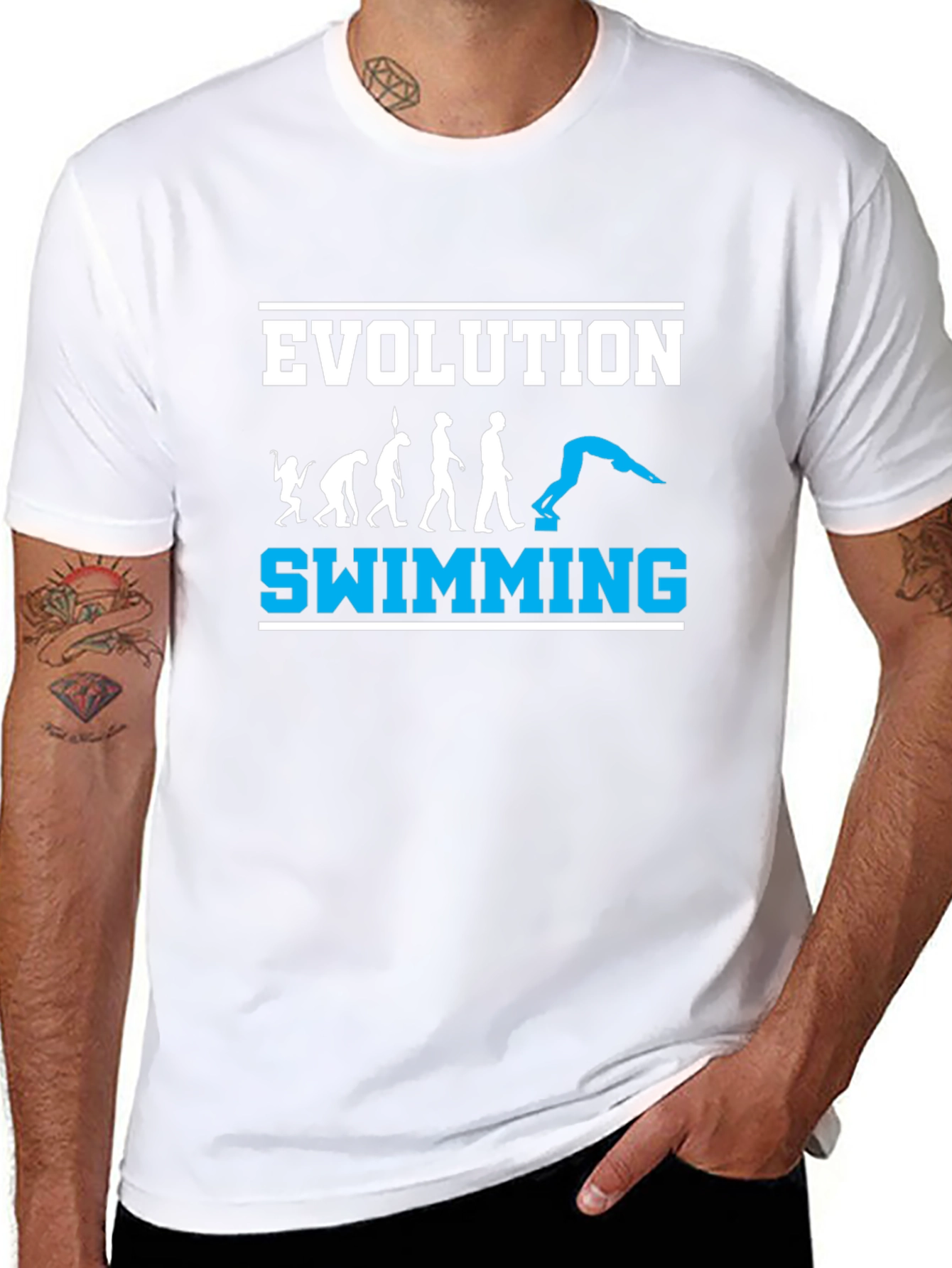 Evolution Swimming T-Shirt - Black