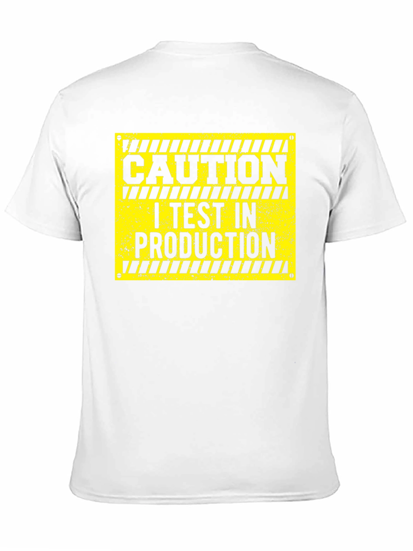 Caution I Test In Production Black T-Shirt