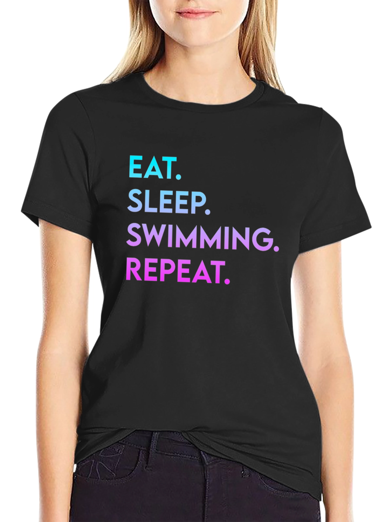 Eat Sleep Swimming Repeat T-Shirt