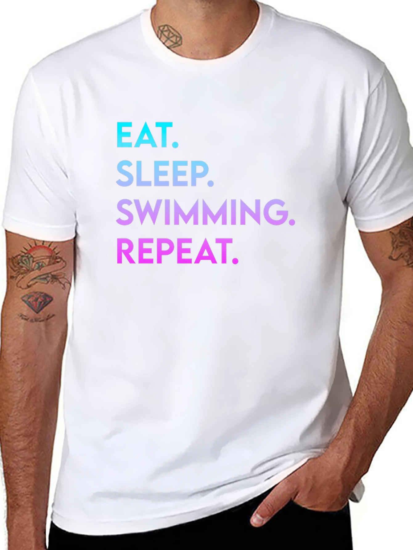 Eat Sleep Swimming Repeat T-Shirt