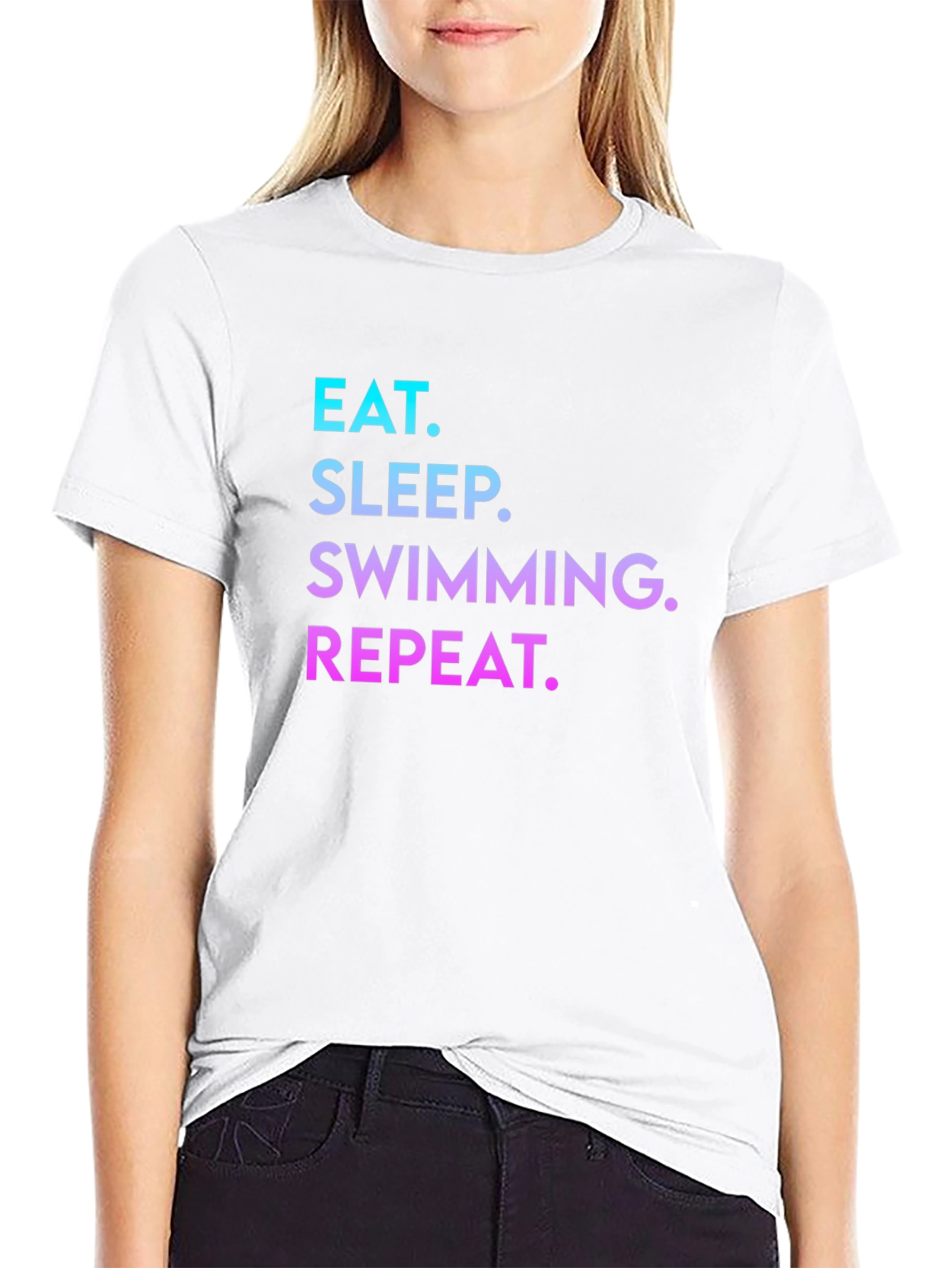 Eat Sleep Swimming Repeat T-Shirt