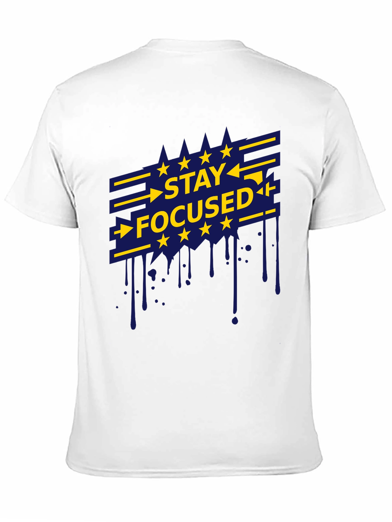 Stay Focused Graphic Tee - Mens Black T-Shirt