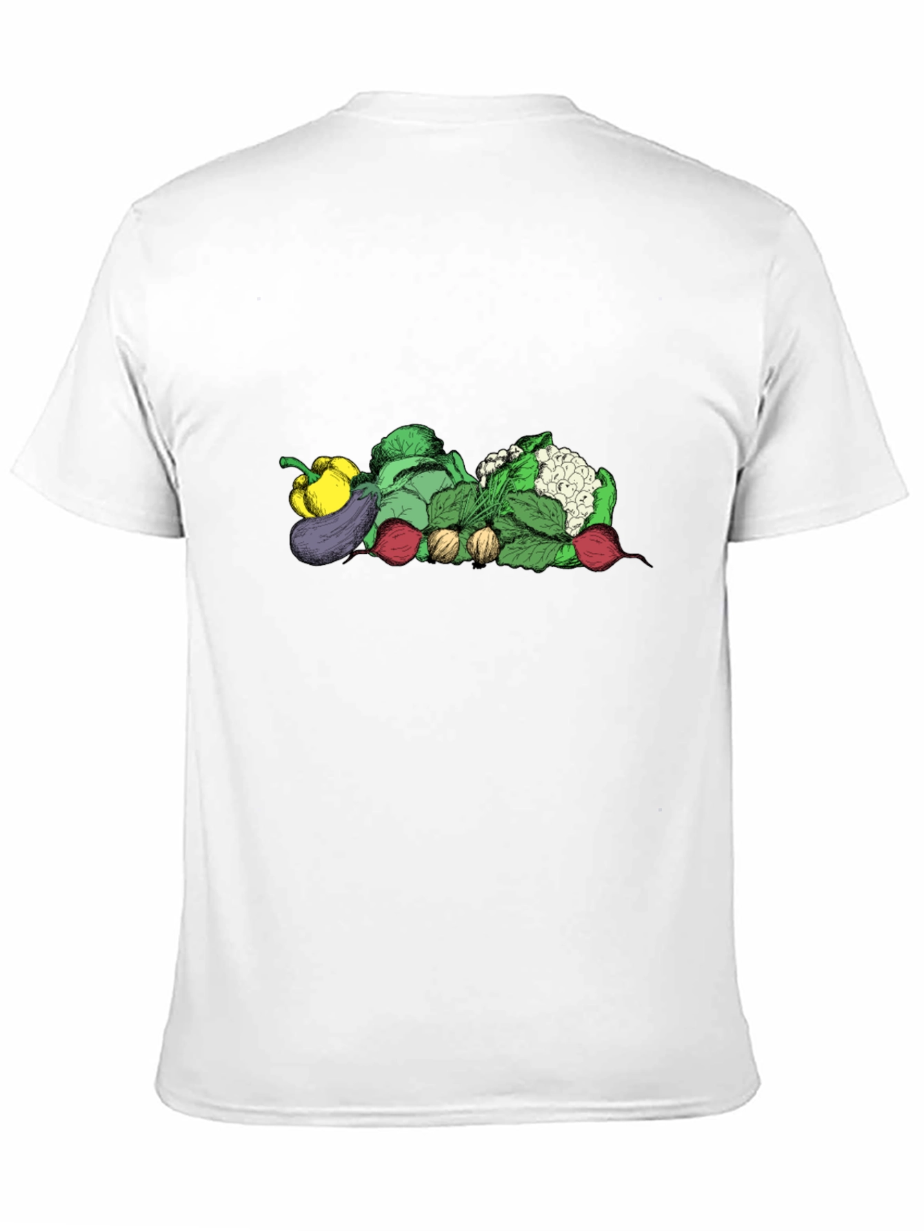 Vegetable Medley Graphic Tee - Black Unisex Shirt