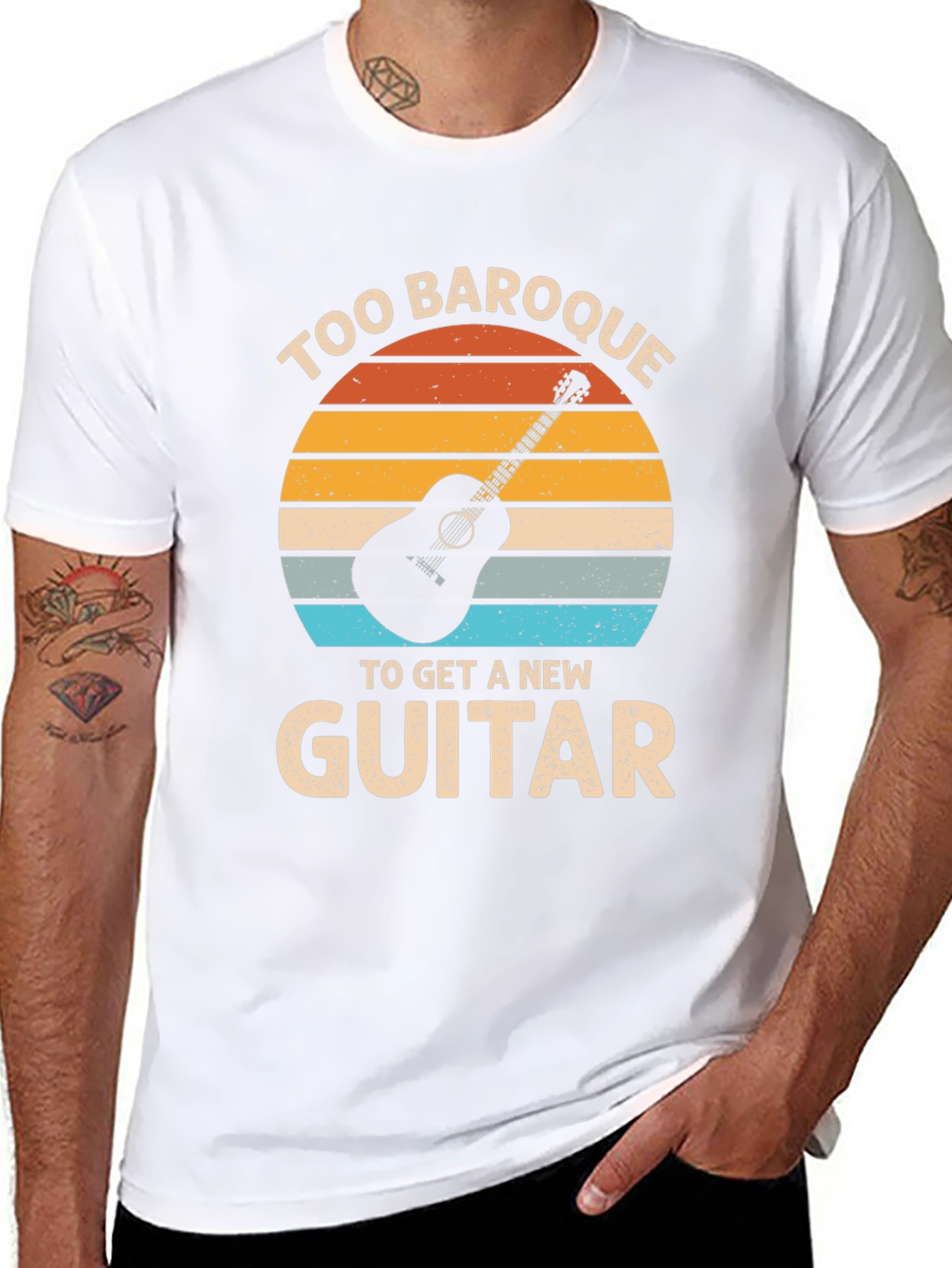 Too Baroque to Get a New Guitar T-Shirt
