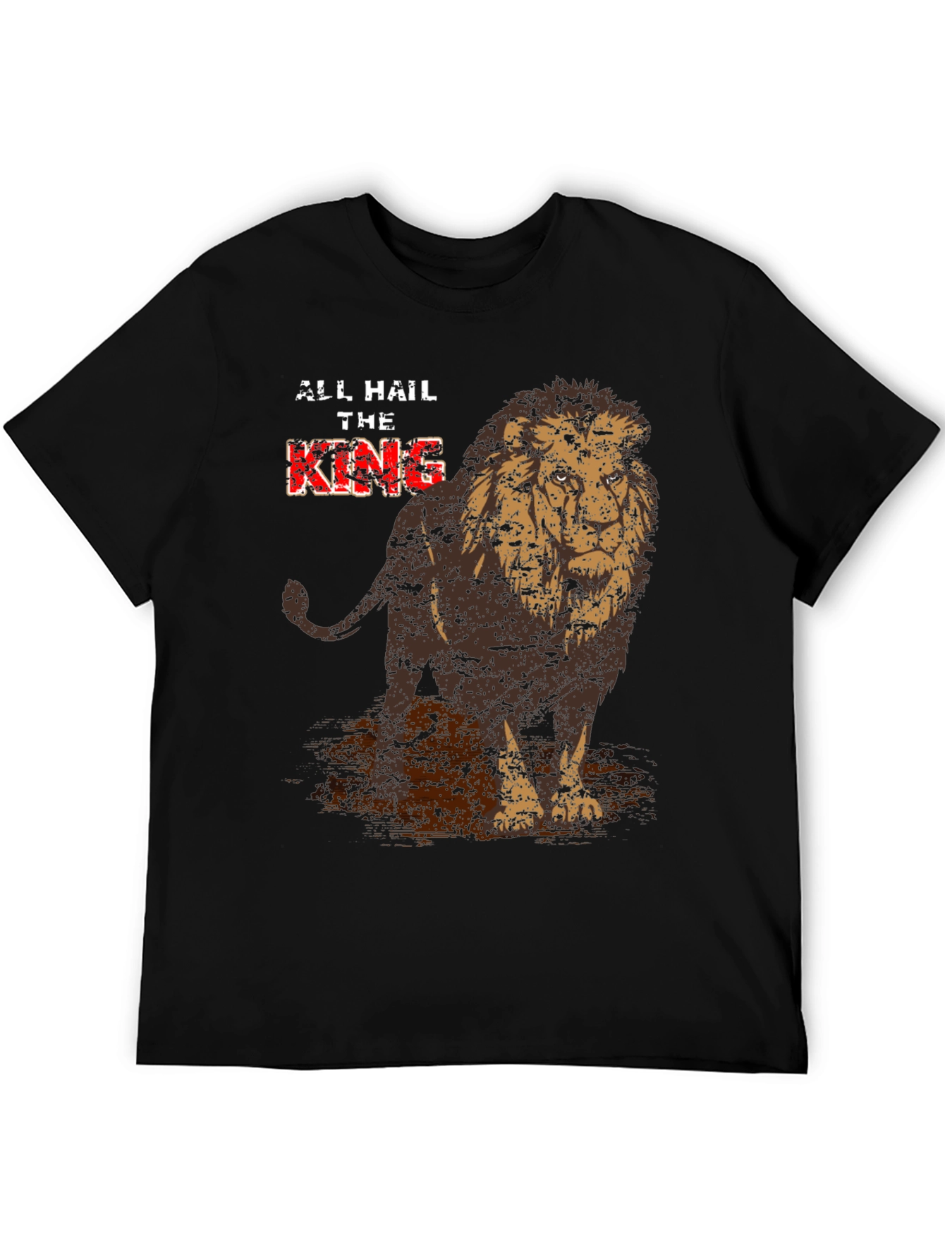 Lion King Graphic Print Crew Neck T-Shirt