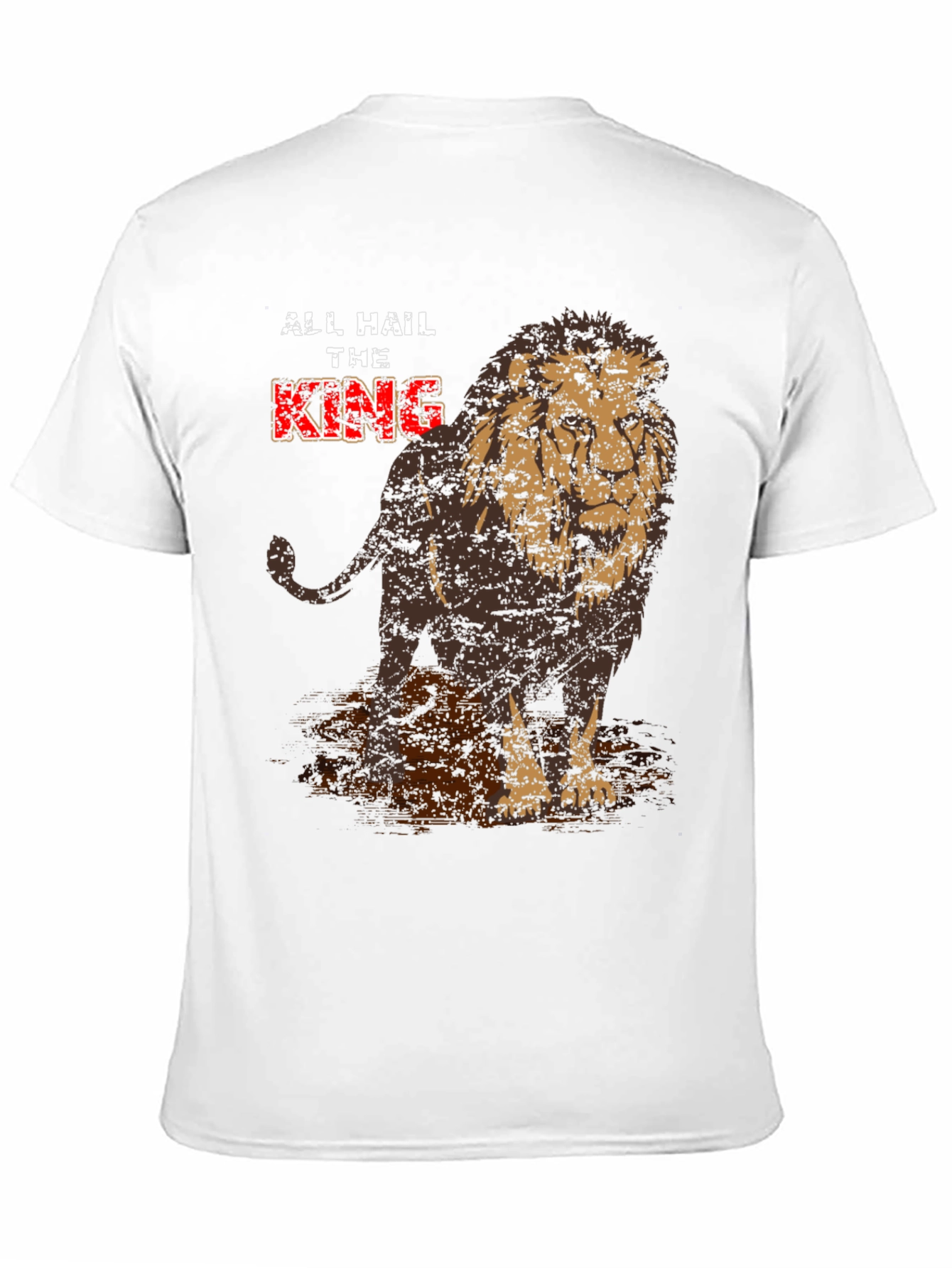 Lion King Graphic Print Crew Neck T-Shirt